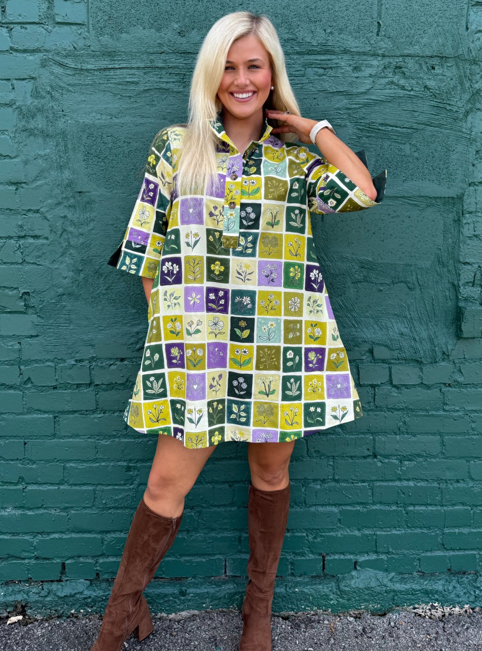 Patchwork Petals For The Win Dress