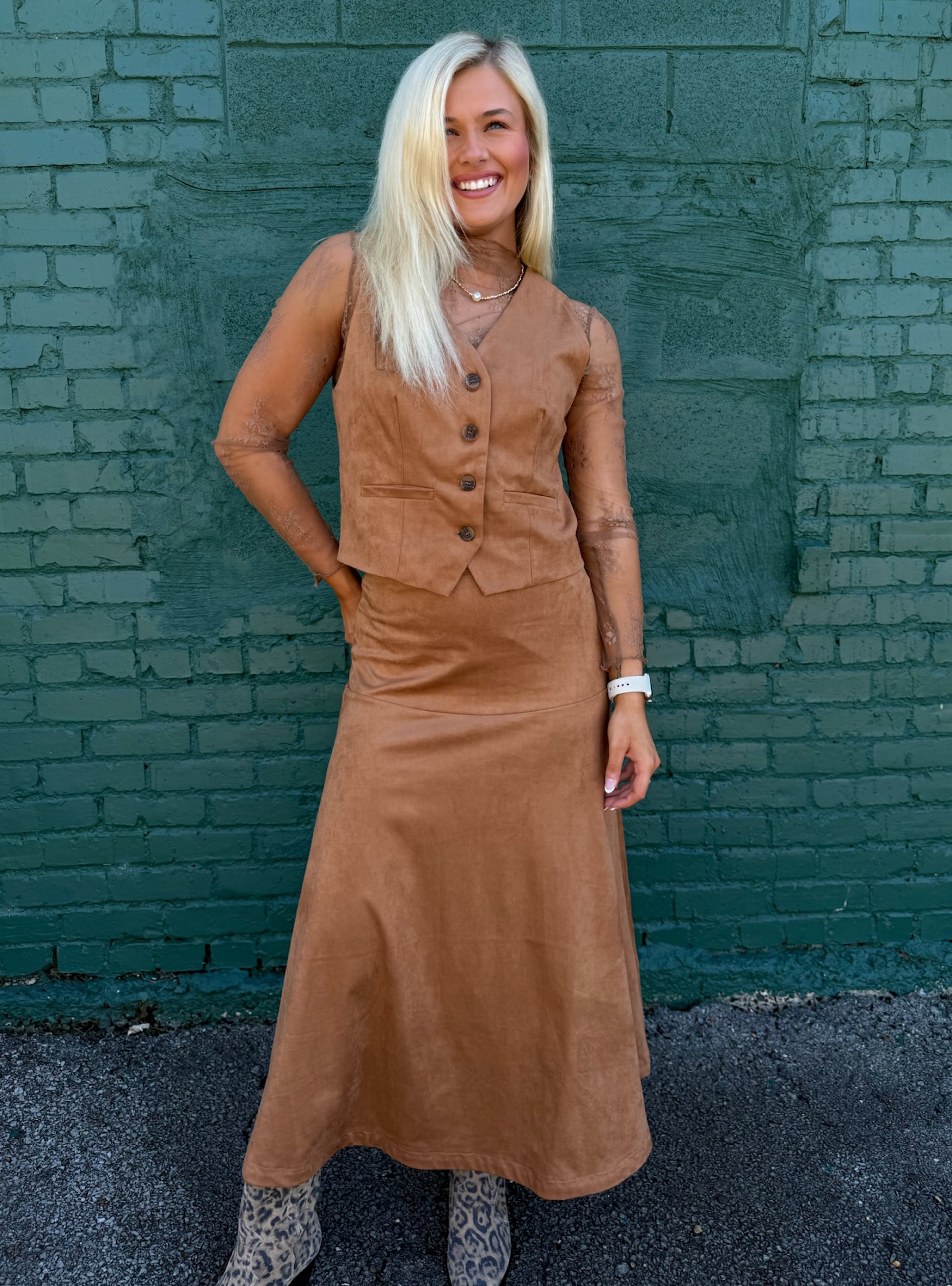 Suede Parade Matching Set