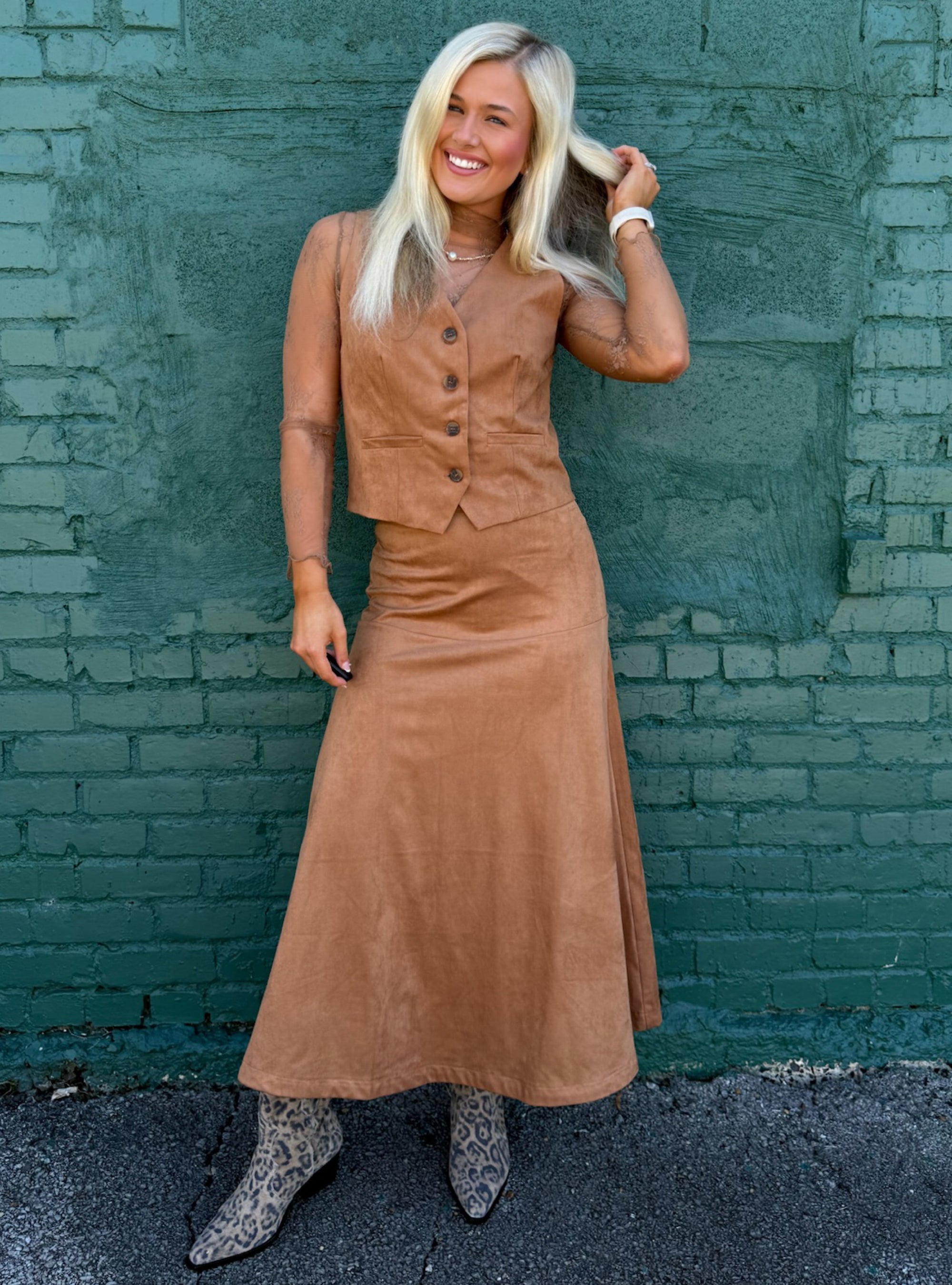 Suede Parade Matching Set