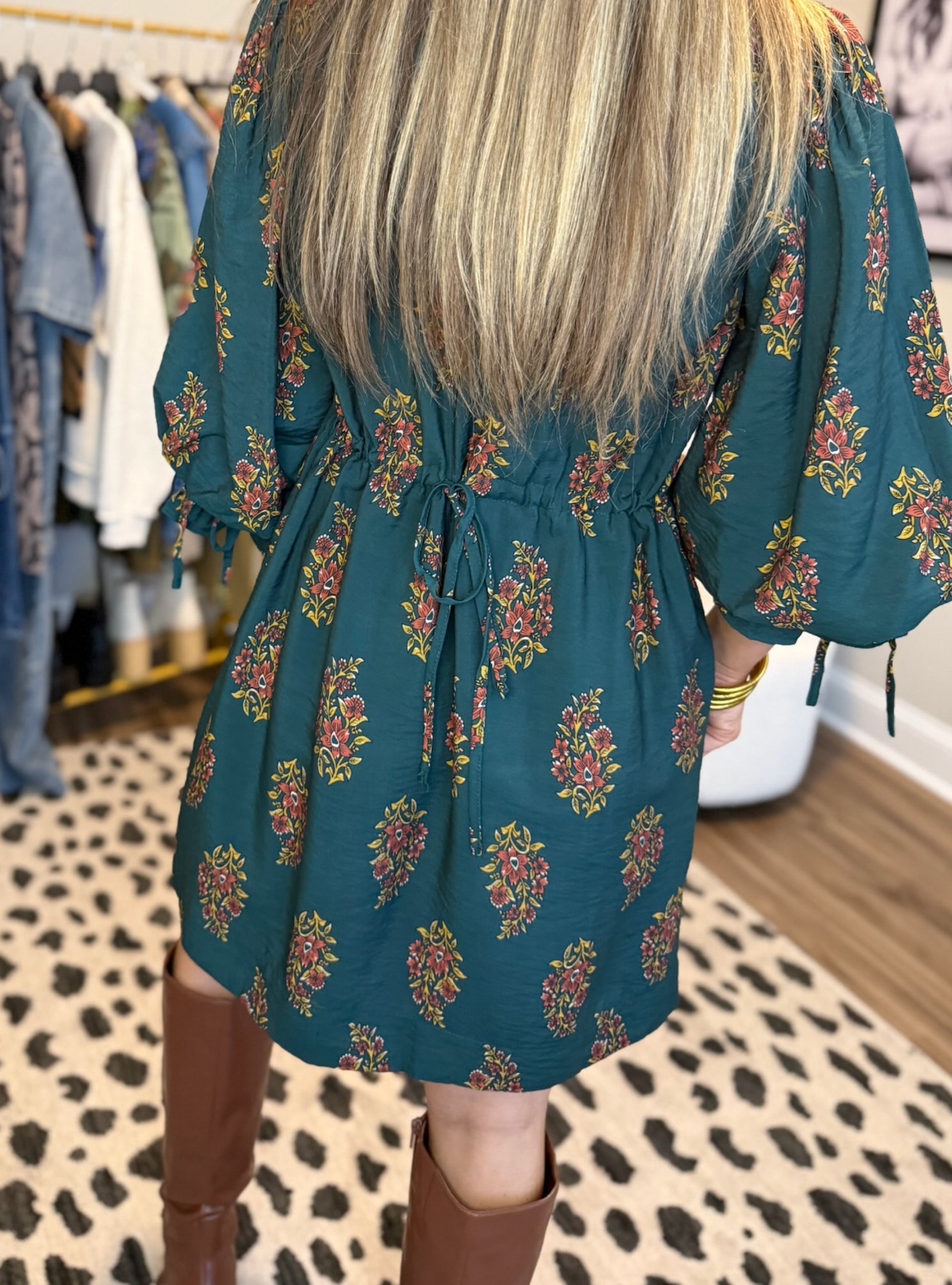 Forest Green &amp; Feeling Serene Dress