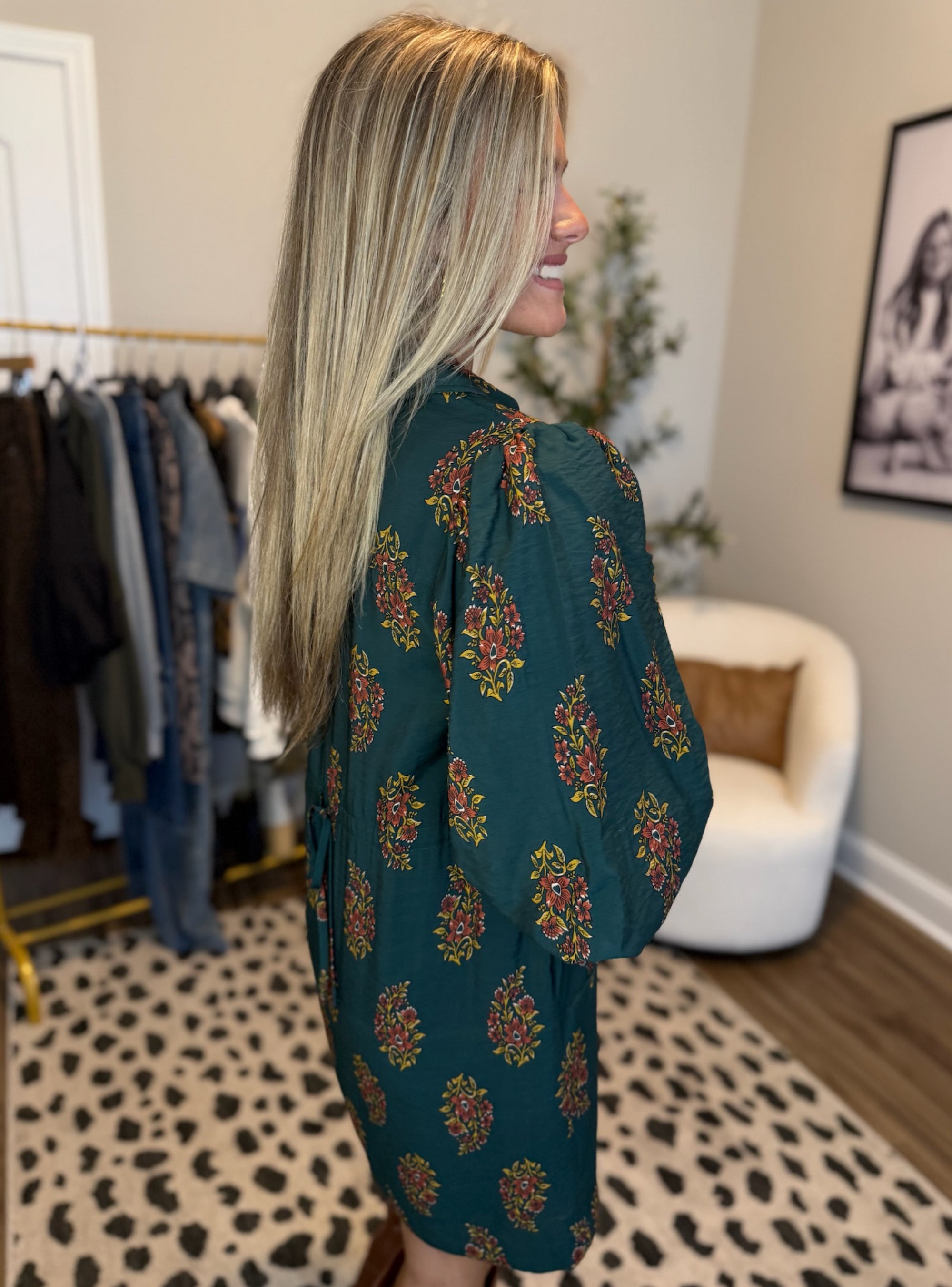 Forest Green &amp; Feeling Serene Dress