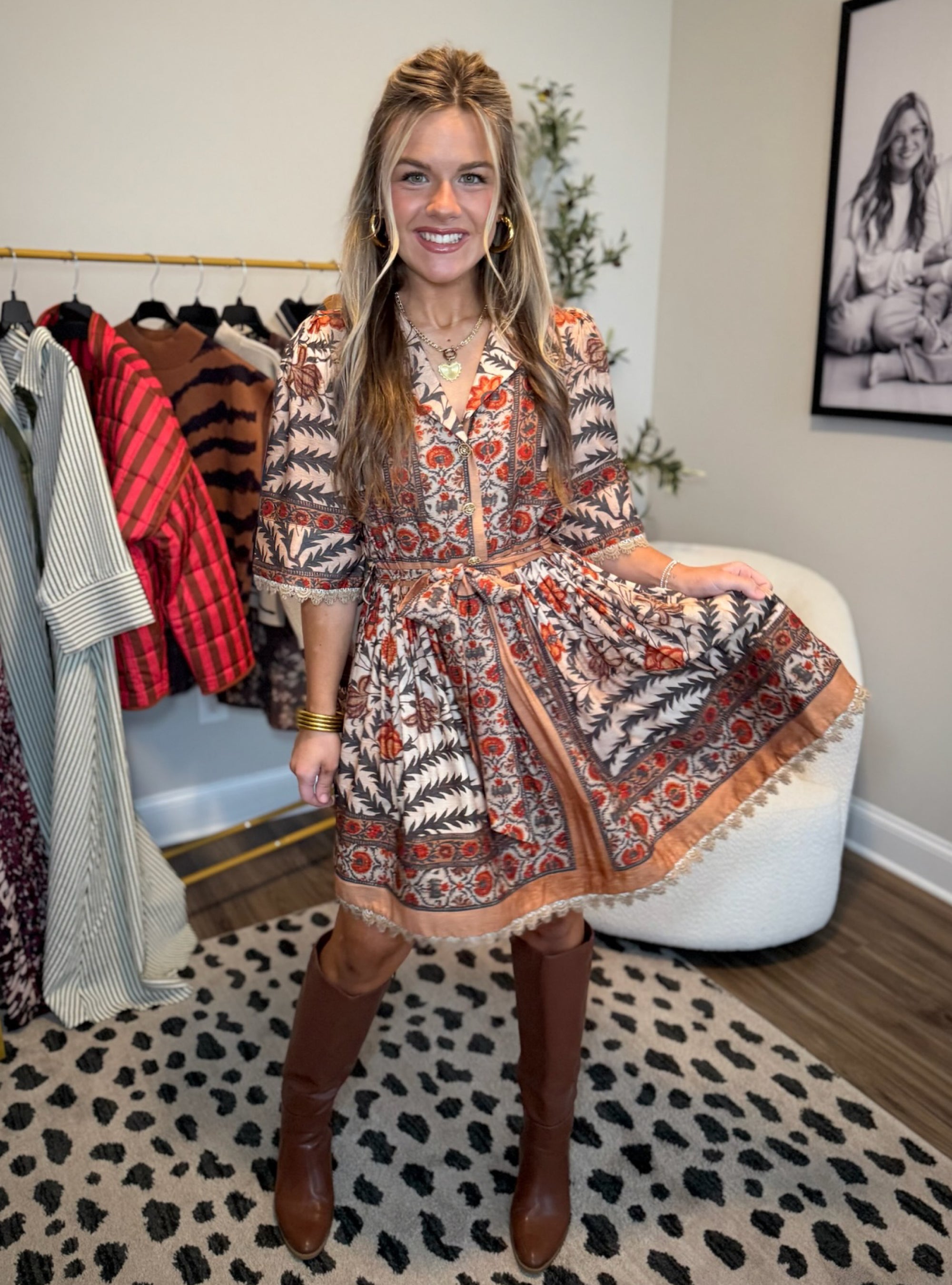 Dancing Through Golden Leaves Dress