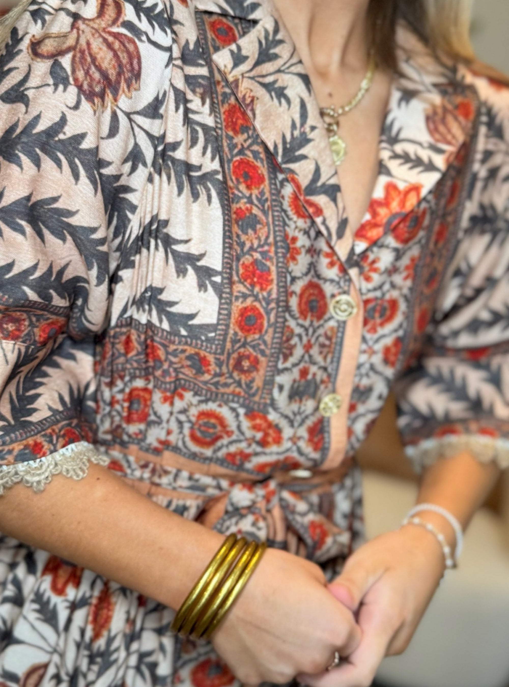 Dancing Through Golden Leaves Dress