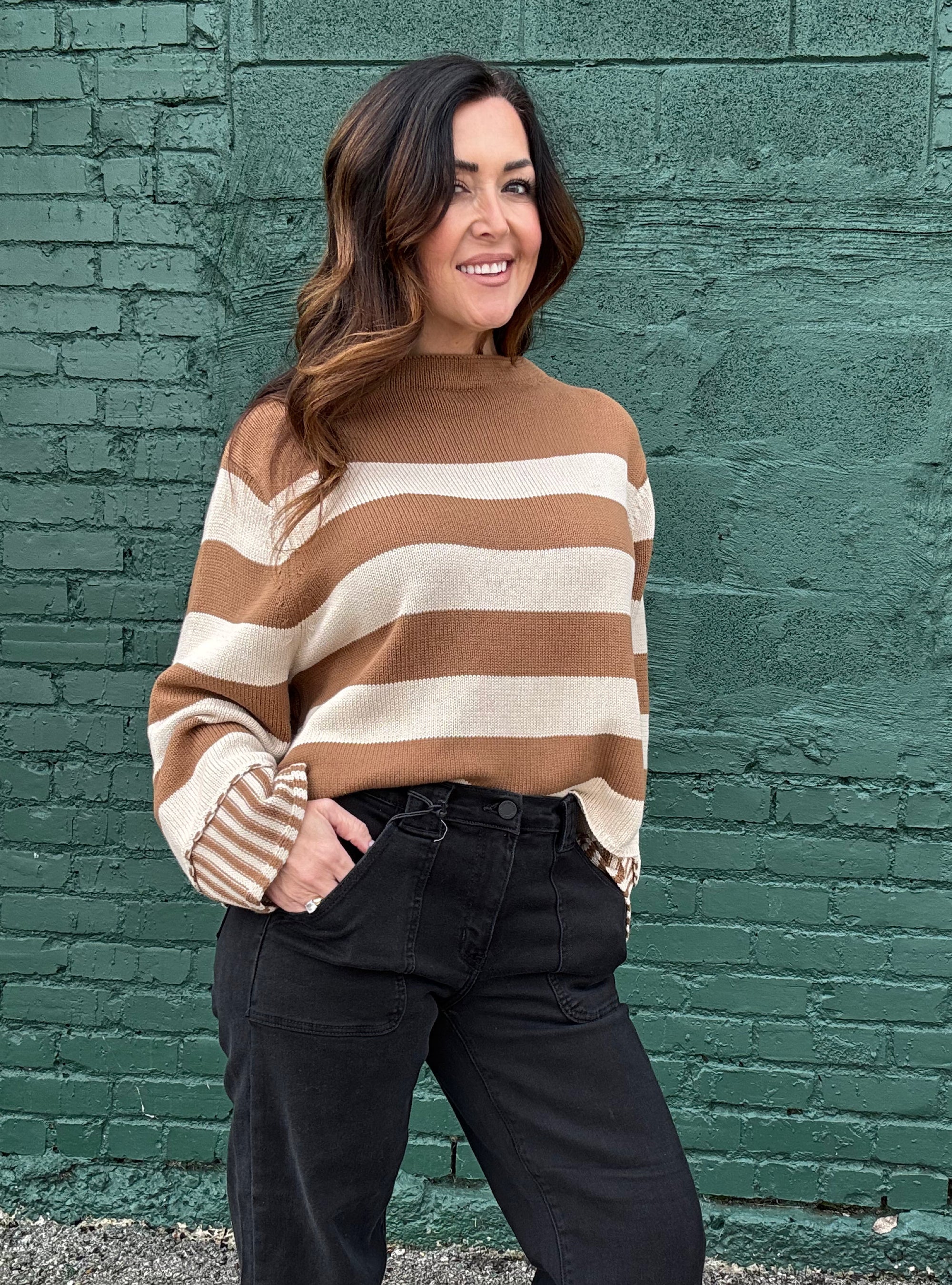 Wrapped In Neutral Tones Sweater
