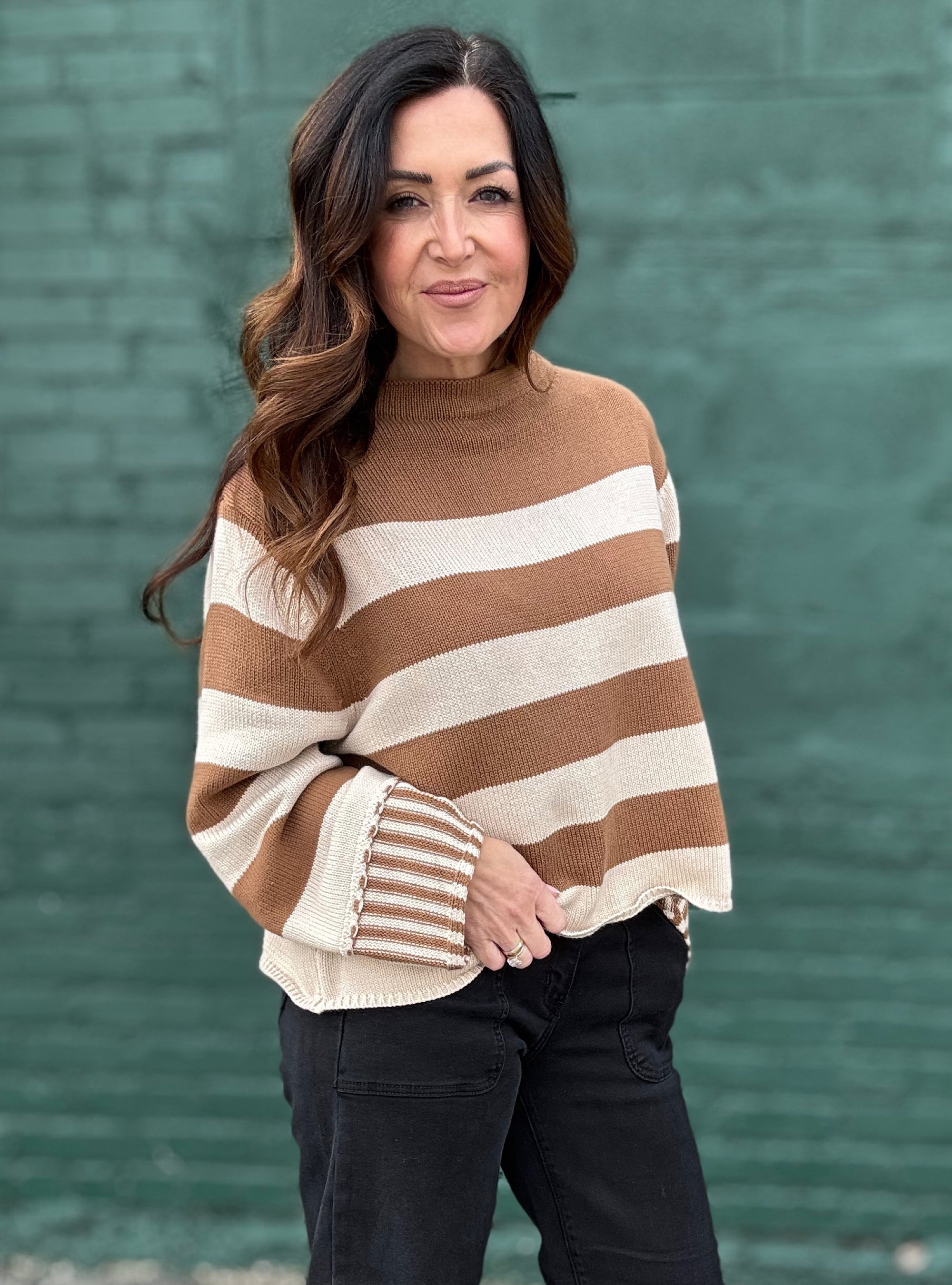 Wrapped In Neutral Tones Sweater