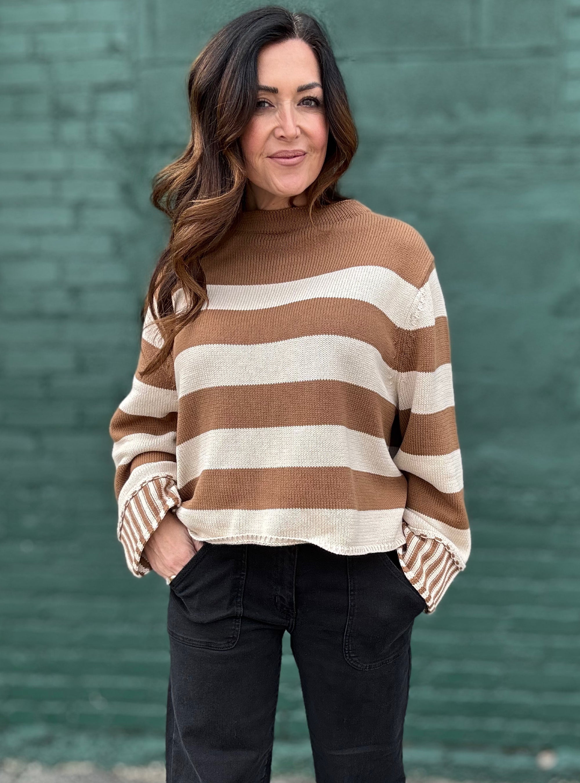 Wrapped In Neutral Tones Sweater