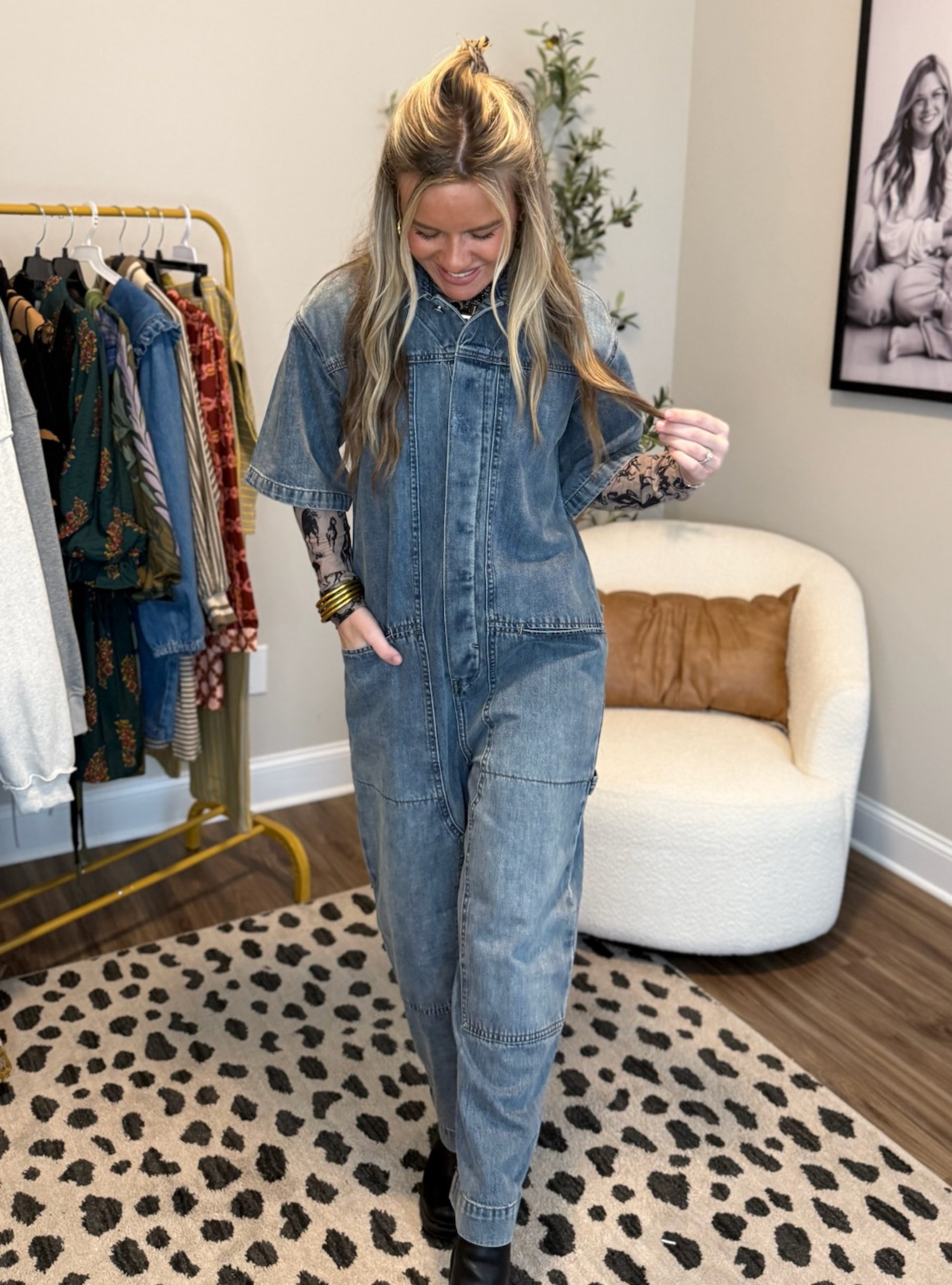 Jean-ius Level Denim Jumpsuit