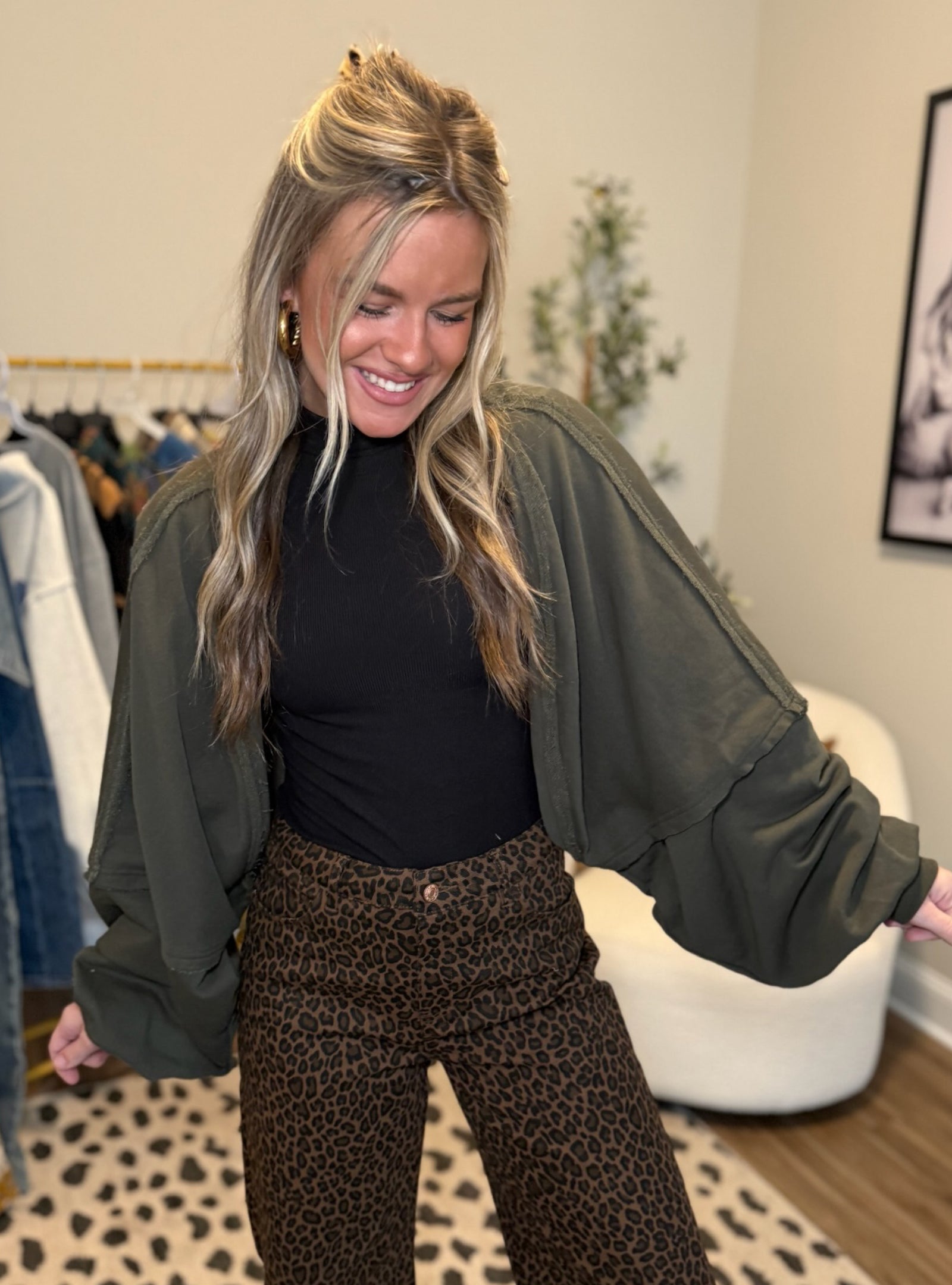 Olive A Good Cozy Moment Cardigan