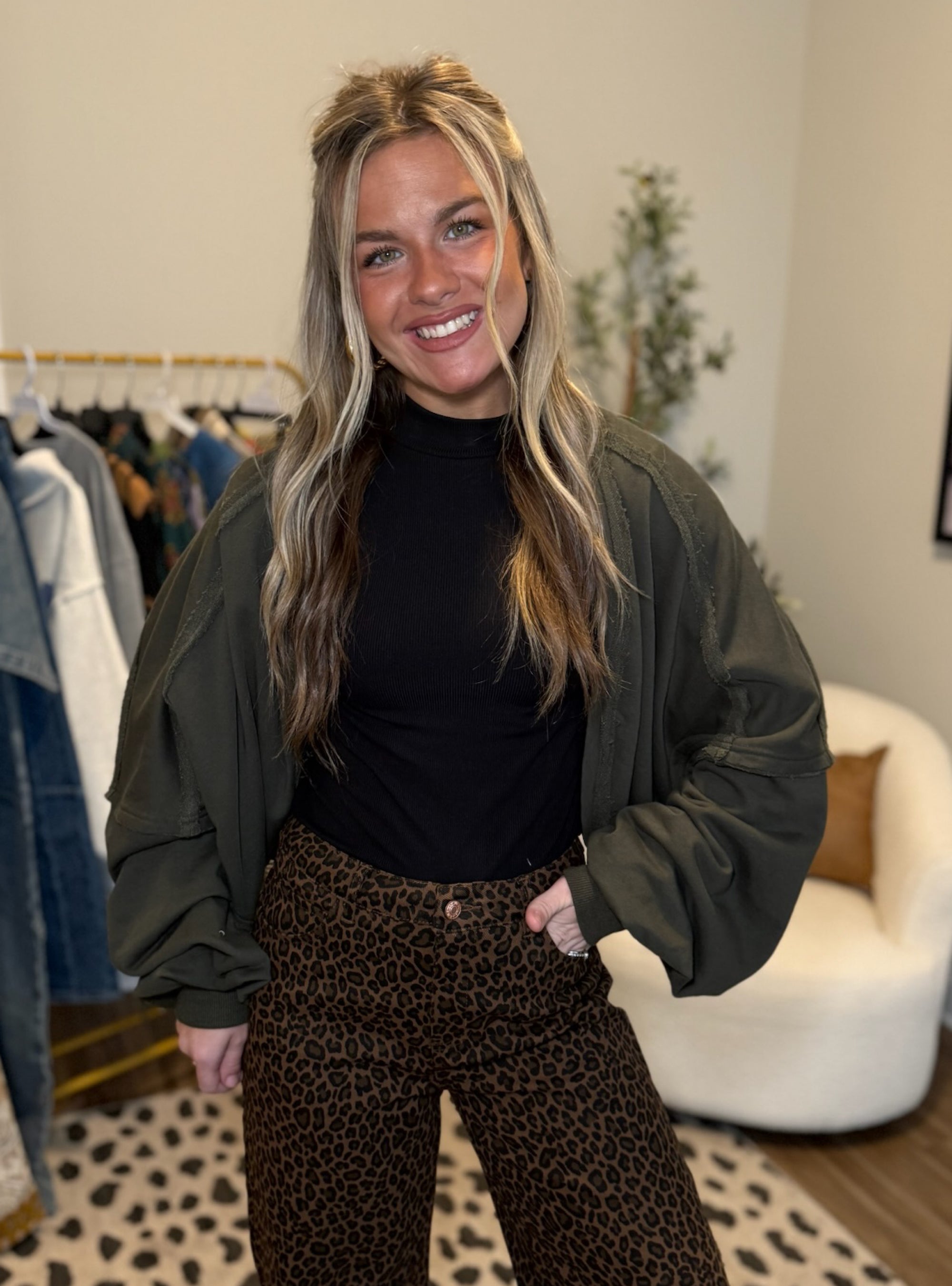 Olive A Good Cozy Moment Cardigan