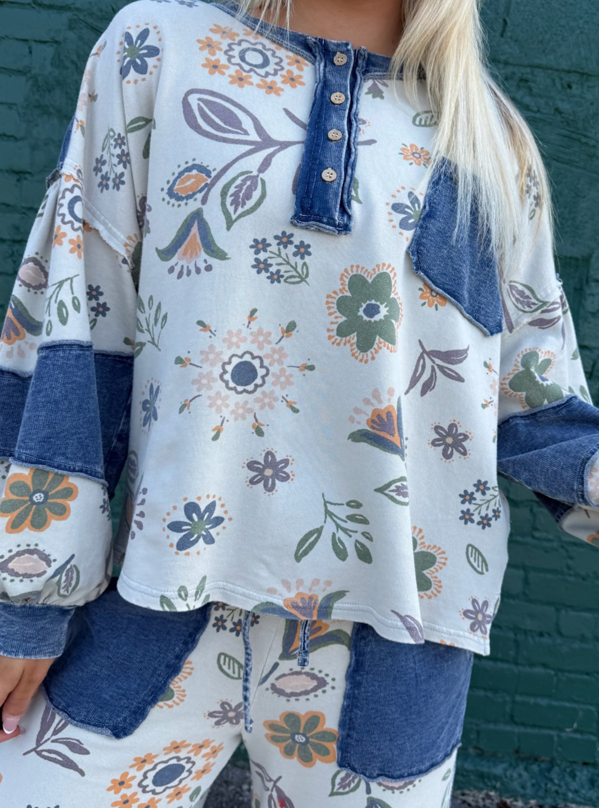 Boho Blooms &amp; Denim Dreams Matching Set
