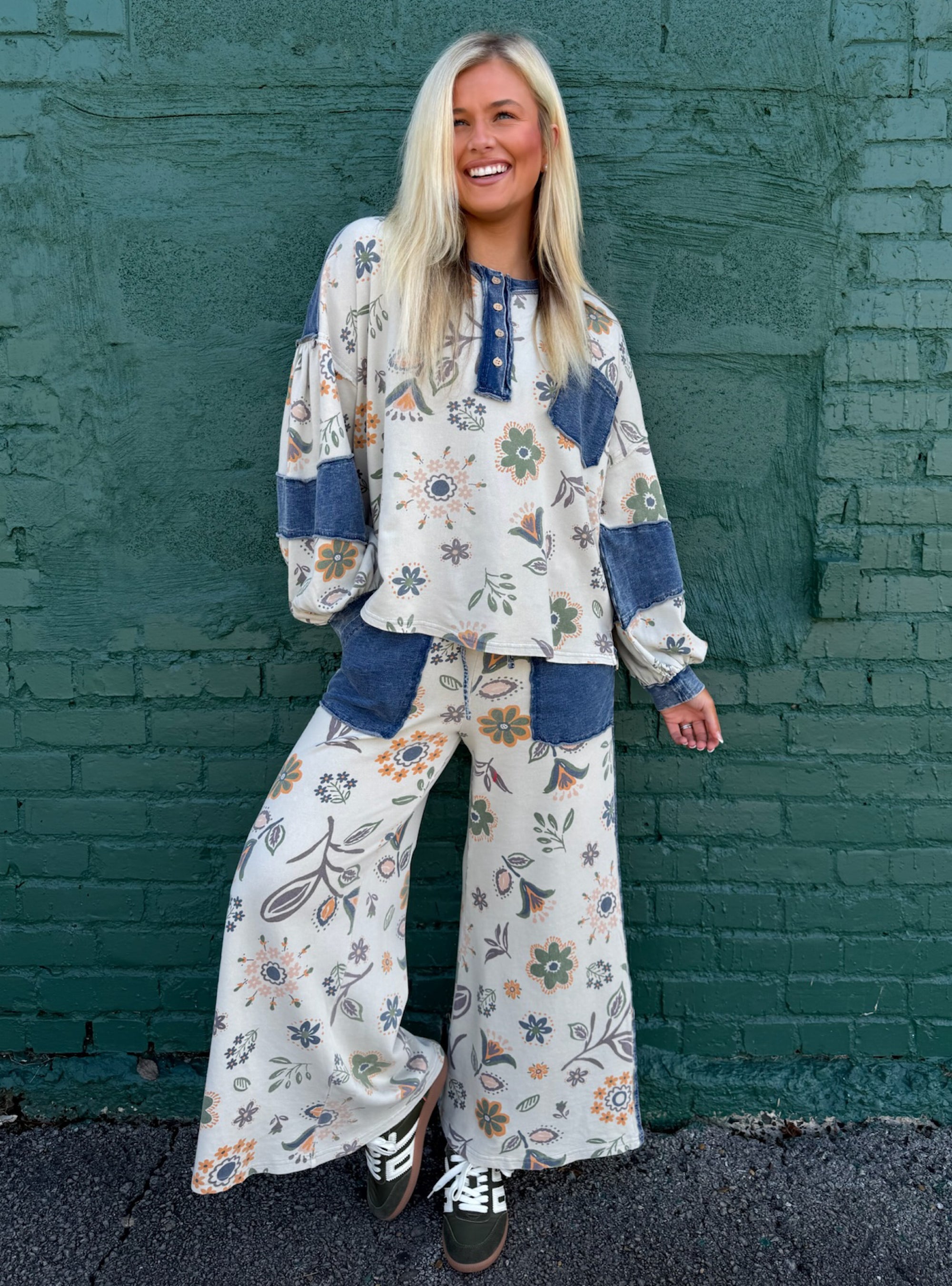 Boho Blooms &amp; Denim Dreams Matching Set