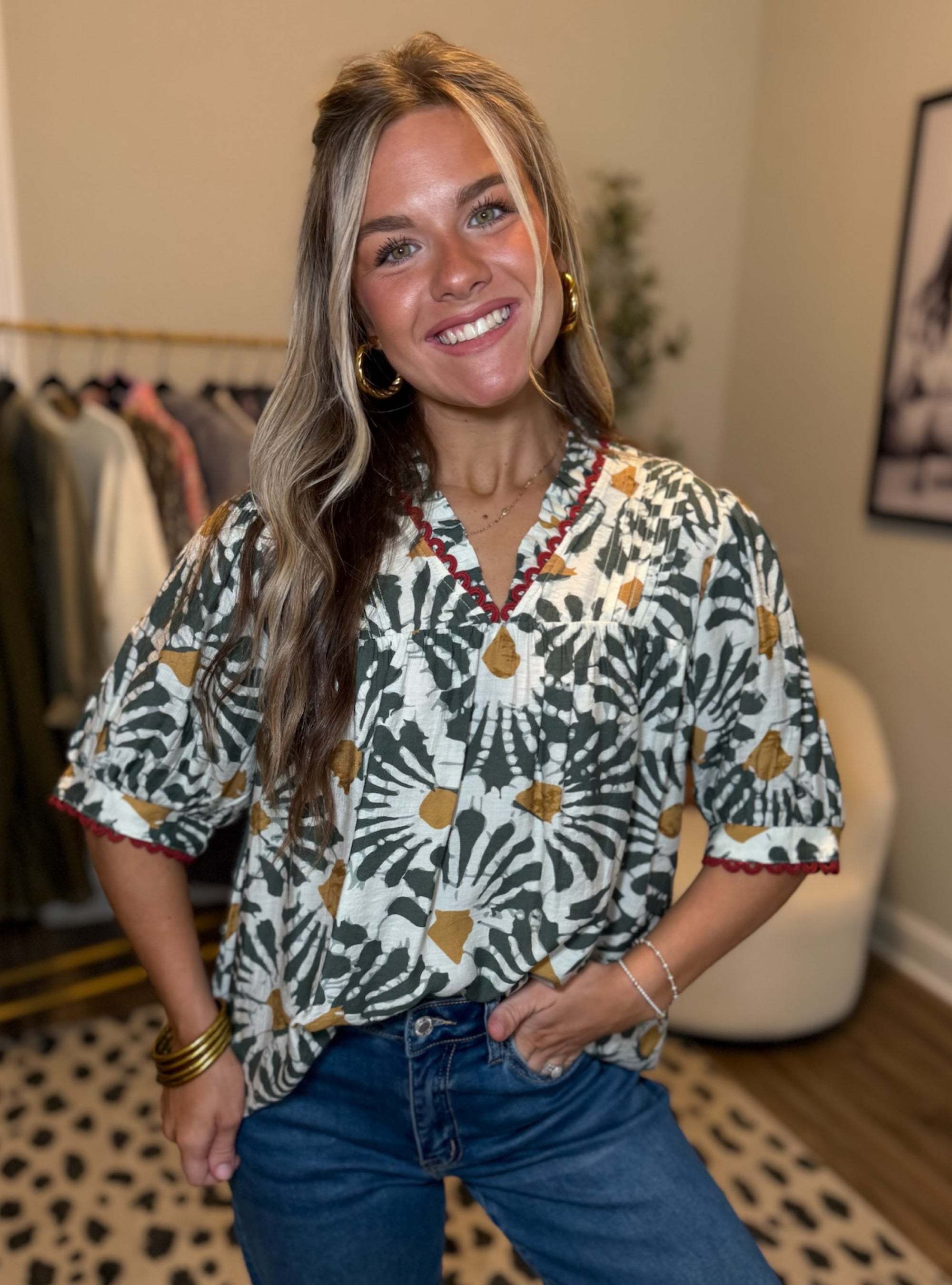 Styled By Nature Floral Top