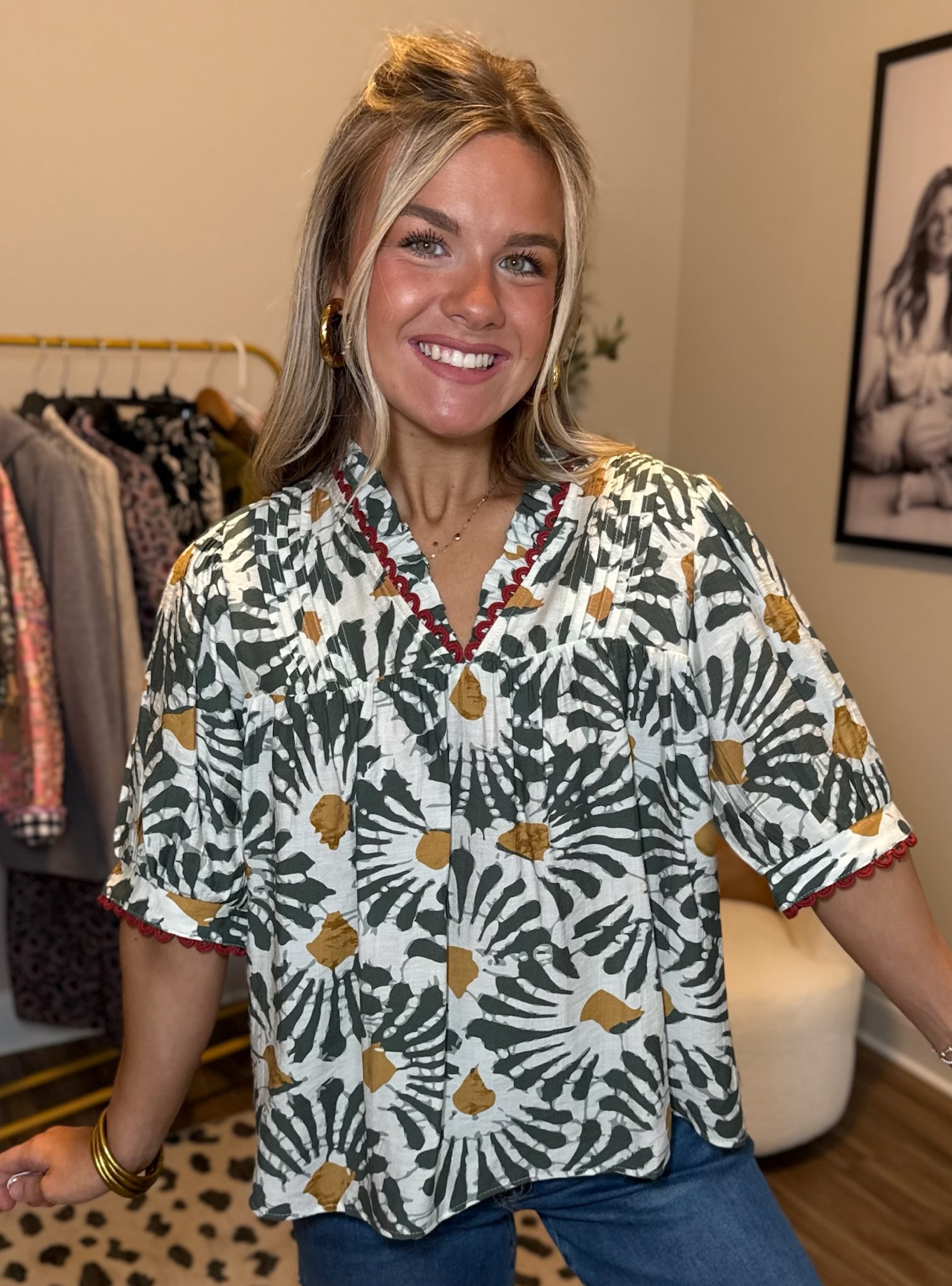 Styled By Nature Floral Top