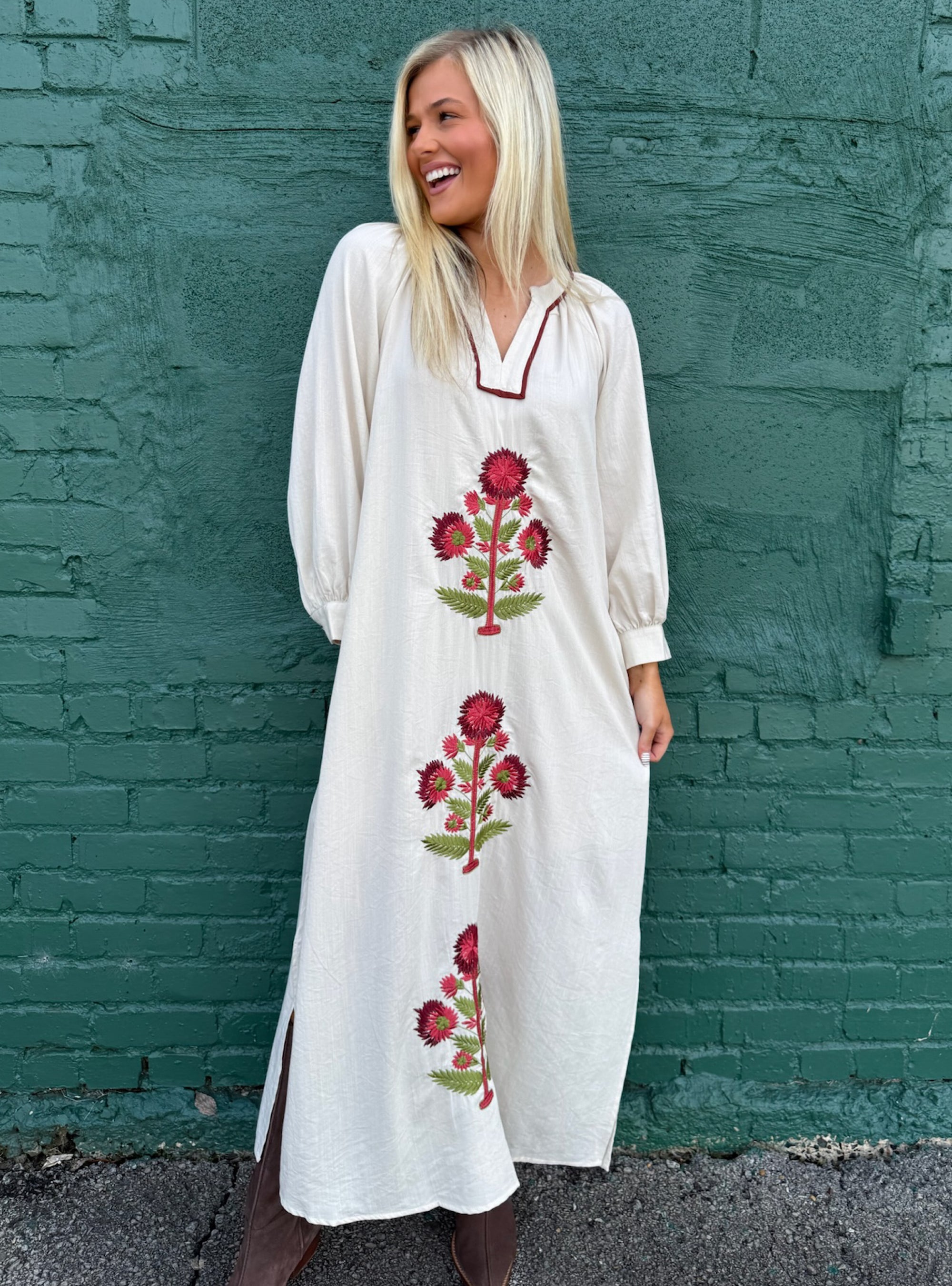 Boho Blooms In Full Effect Maxi Dress
