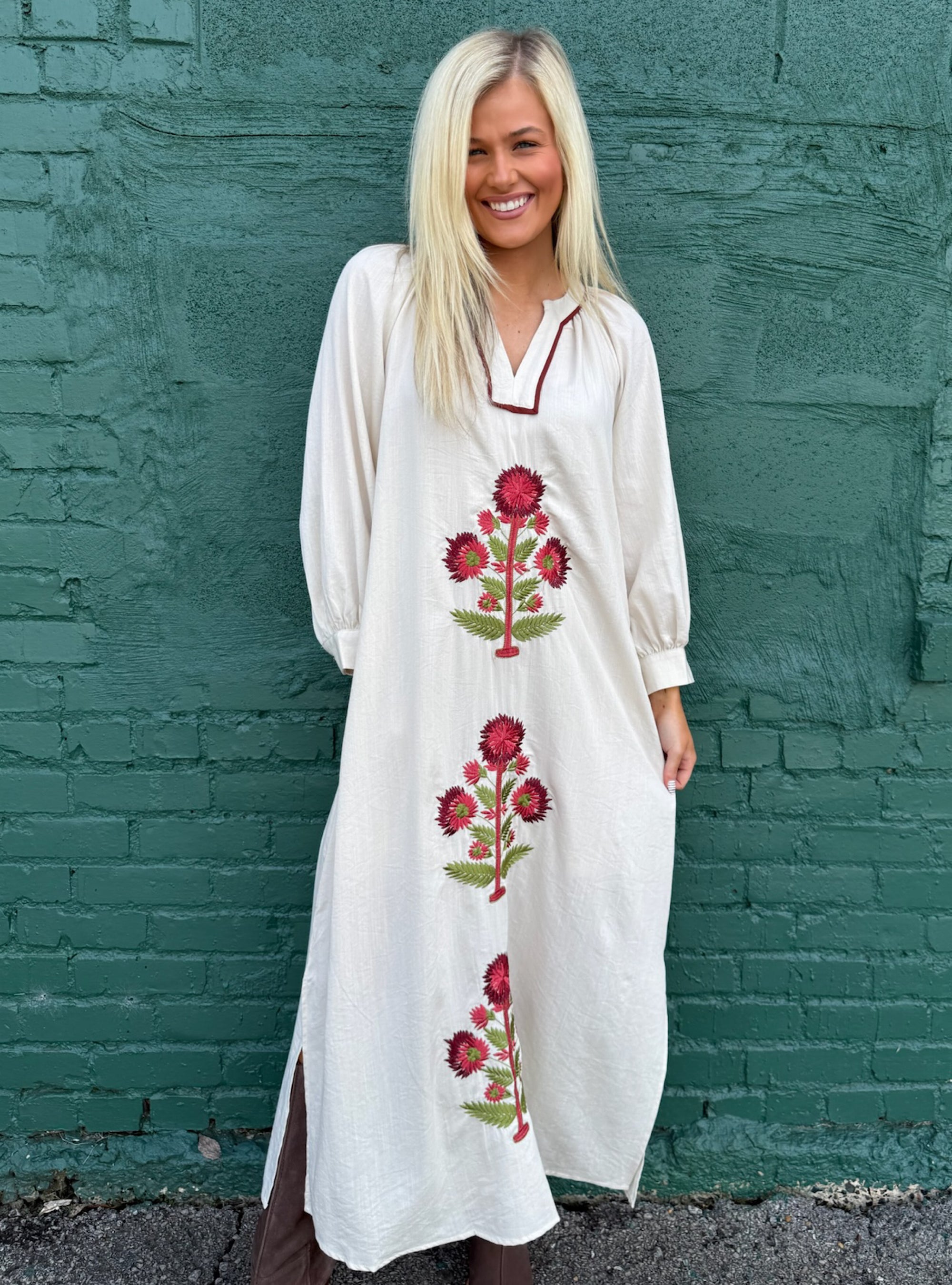 Boho Blooms In Full Effect Maxi Dress