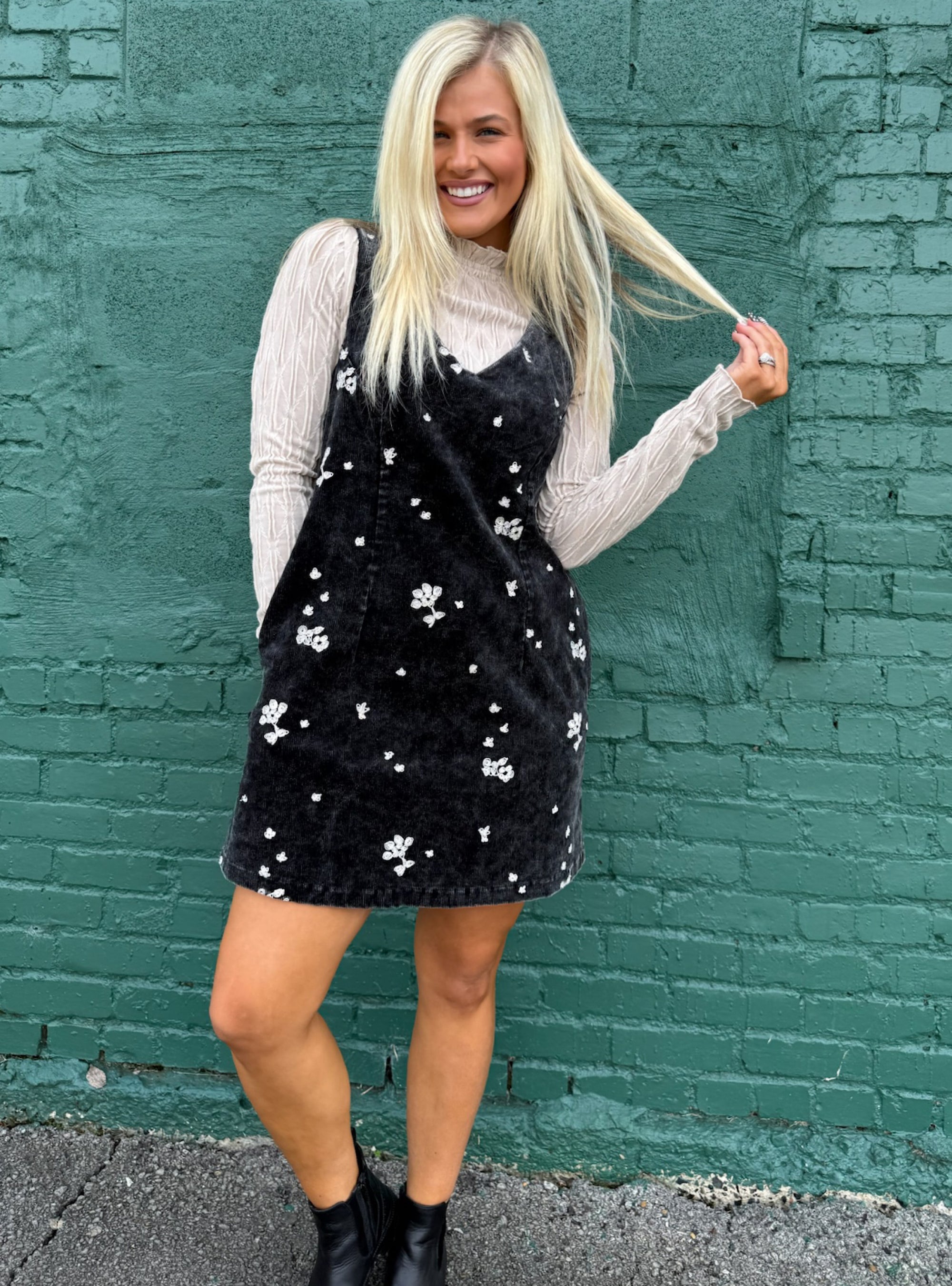 Stayin’ Cord-ially Cute Sleeveless Dress