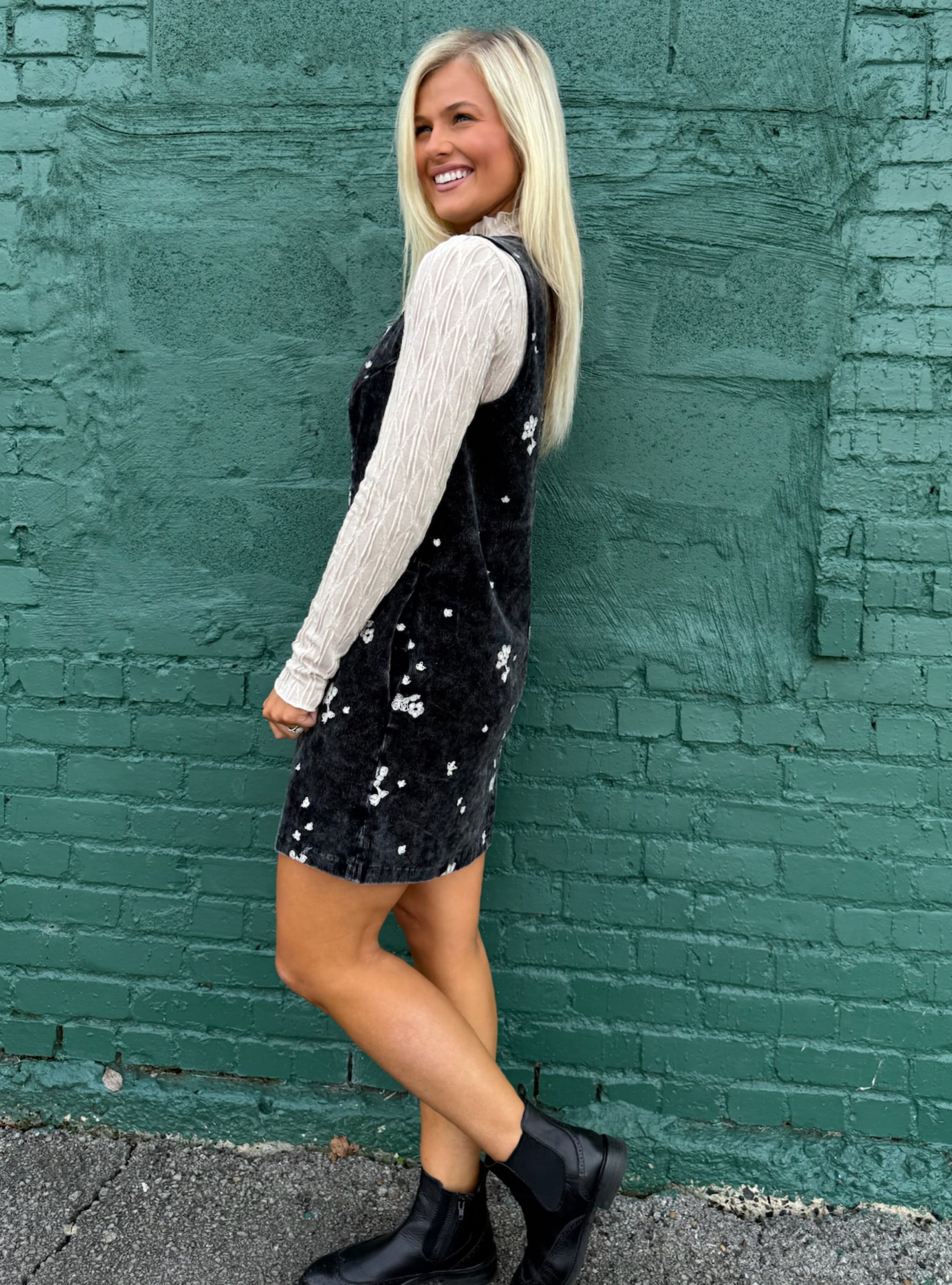 Stayin’ Cord-ially Cute Sleeveless Dress