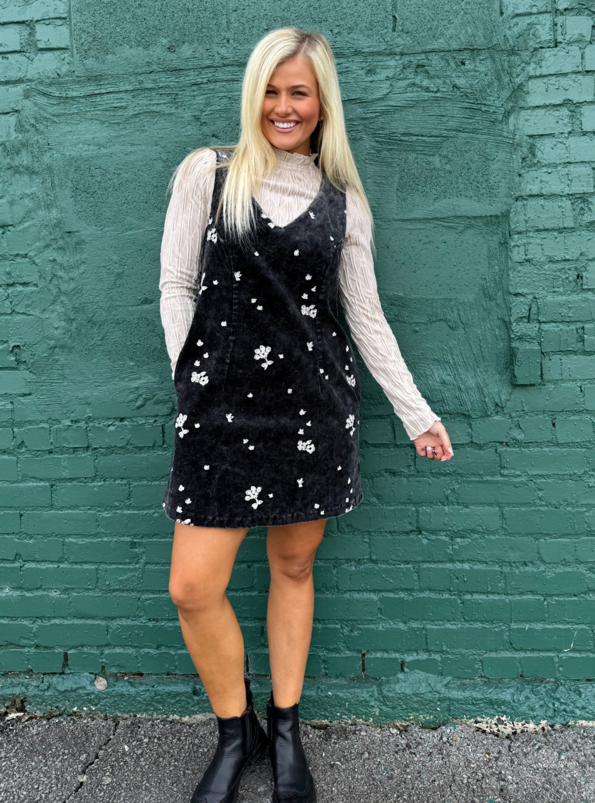 Stayin’ Cord-ially Cute Sleeveless Dress