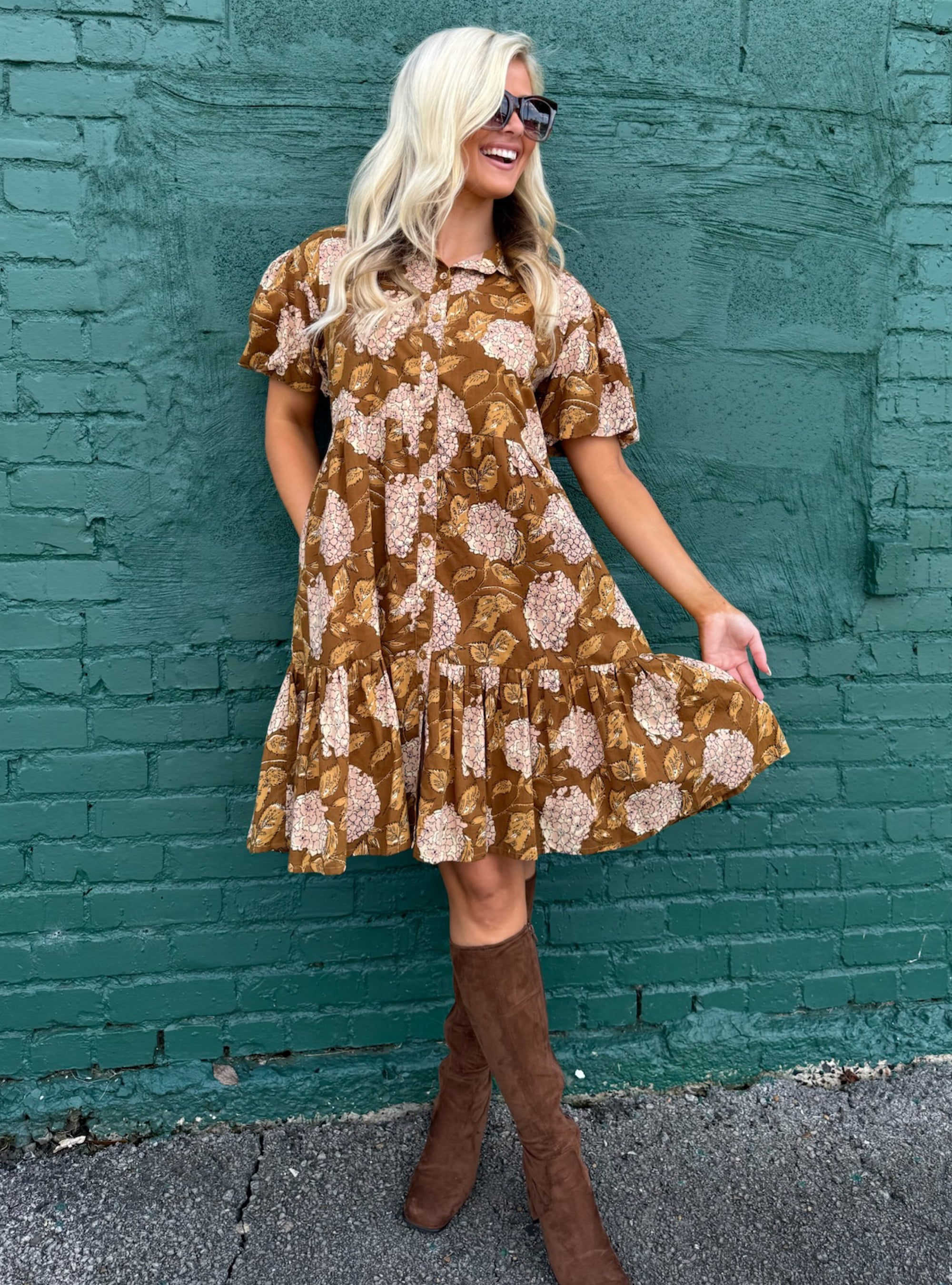 Uncle Frank Hydrangea Tiered Dress