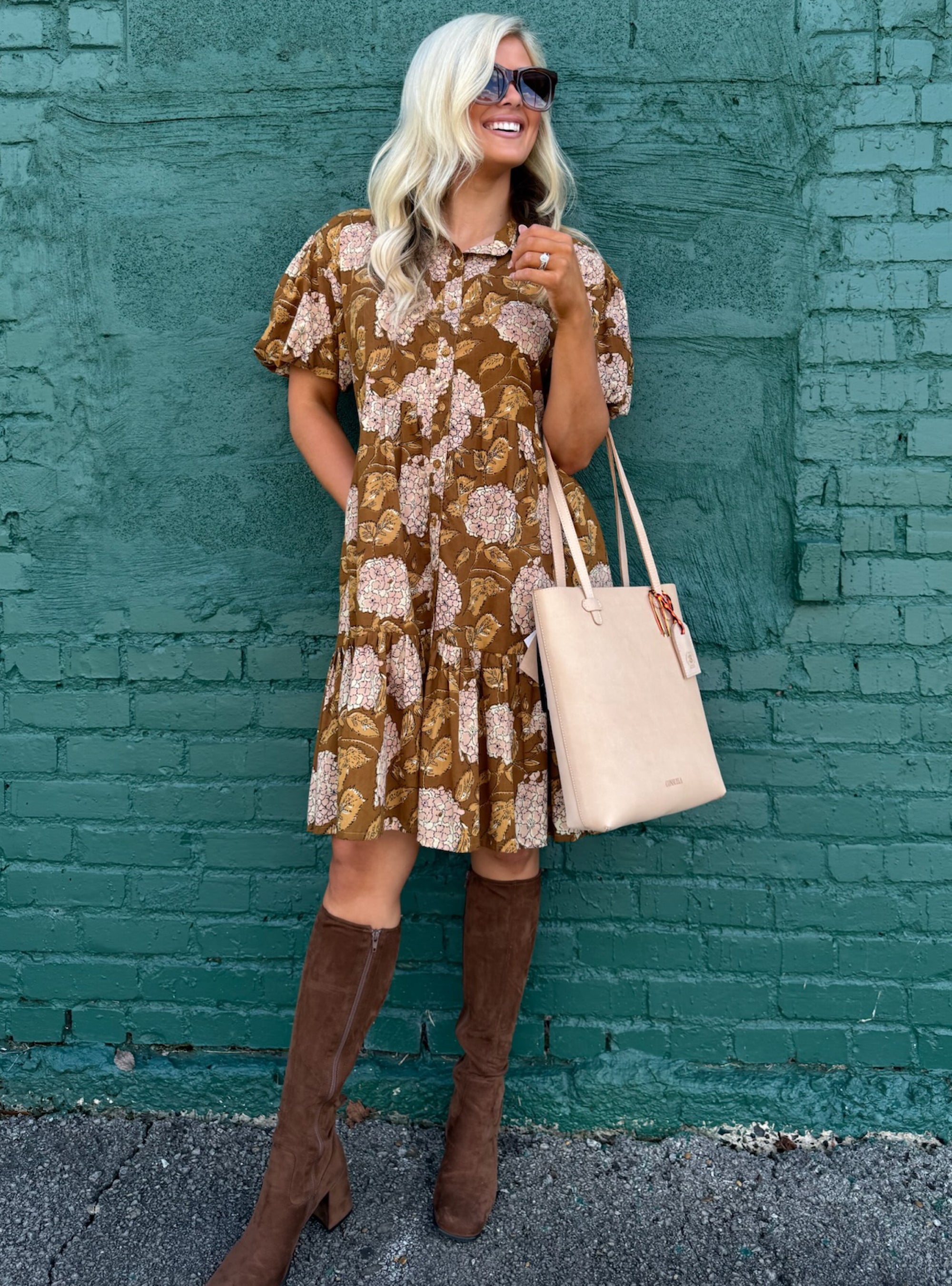 Uncle Frank Hydrangea Tiered Dress