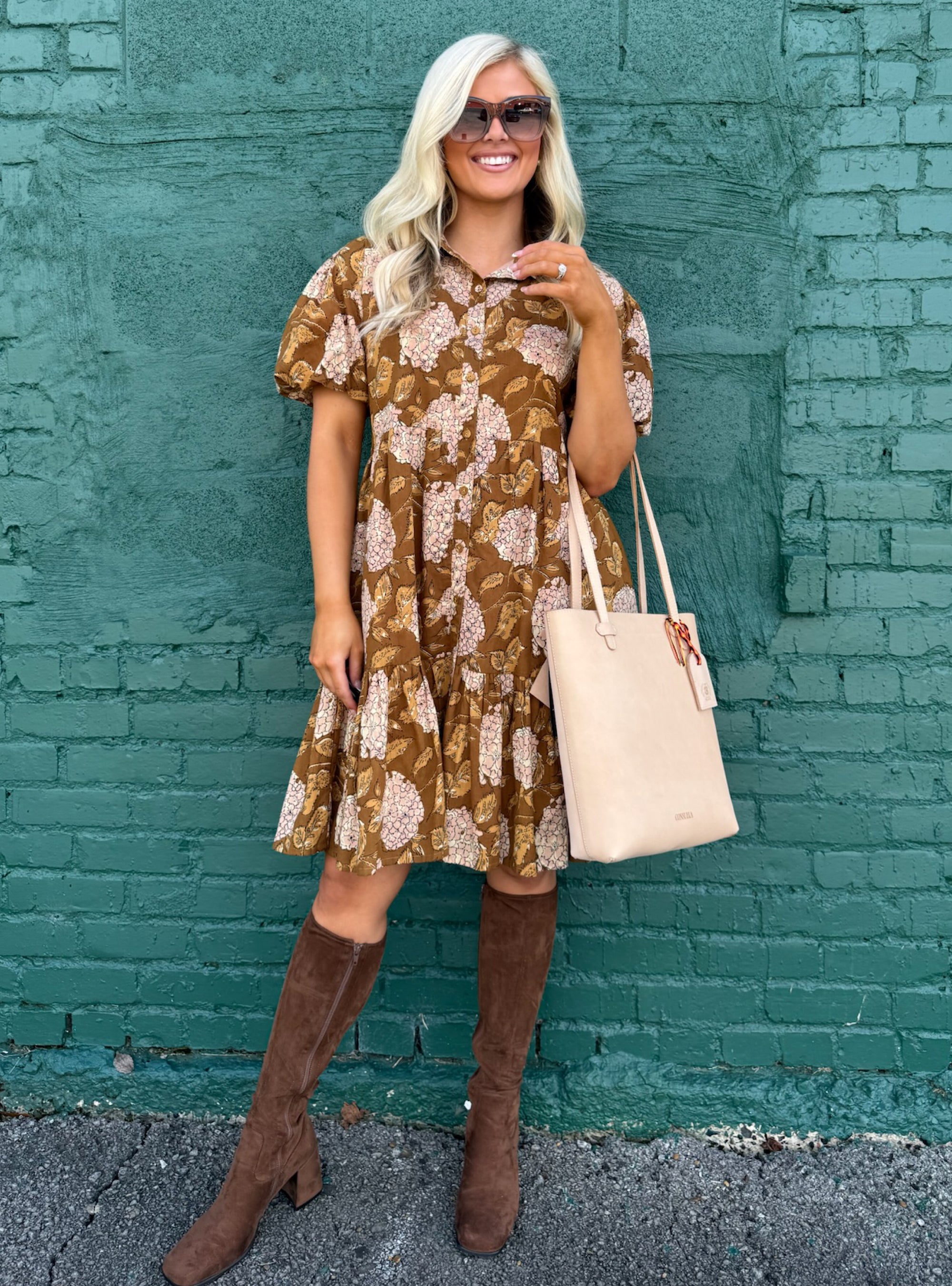 Uncle Frank Hydrangea Tiered Dress