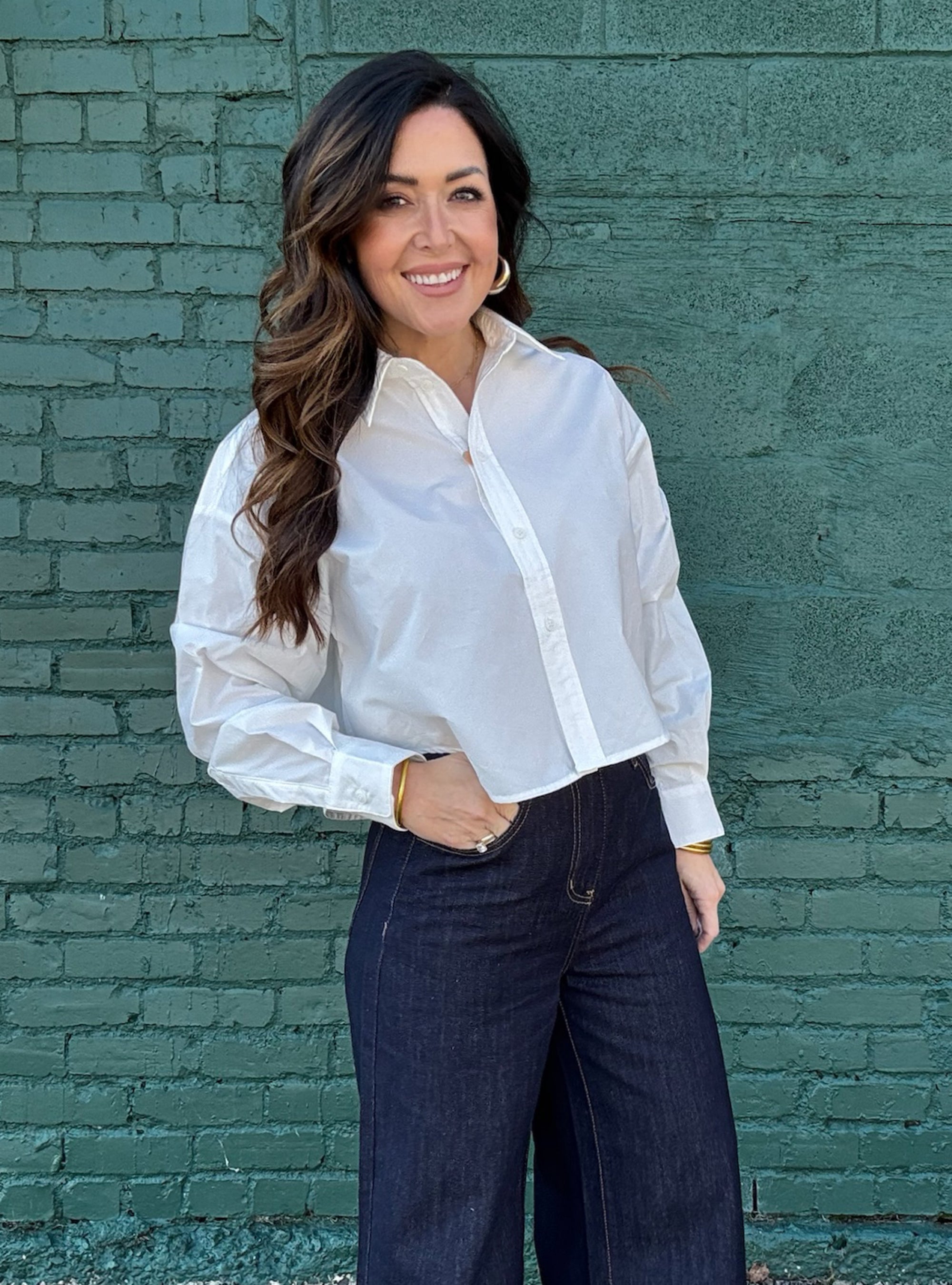 Buttoned-Up But Never Boring White Shirt
