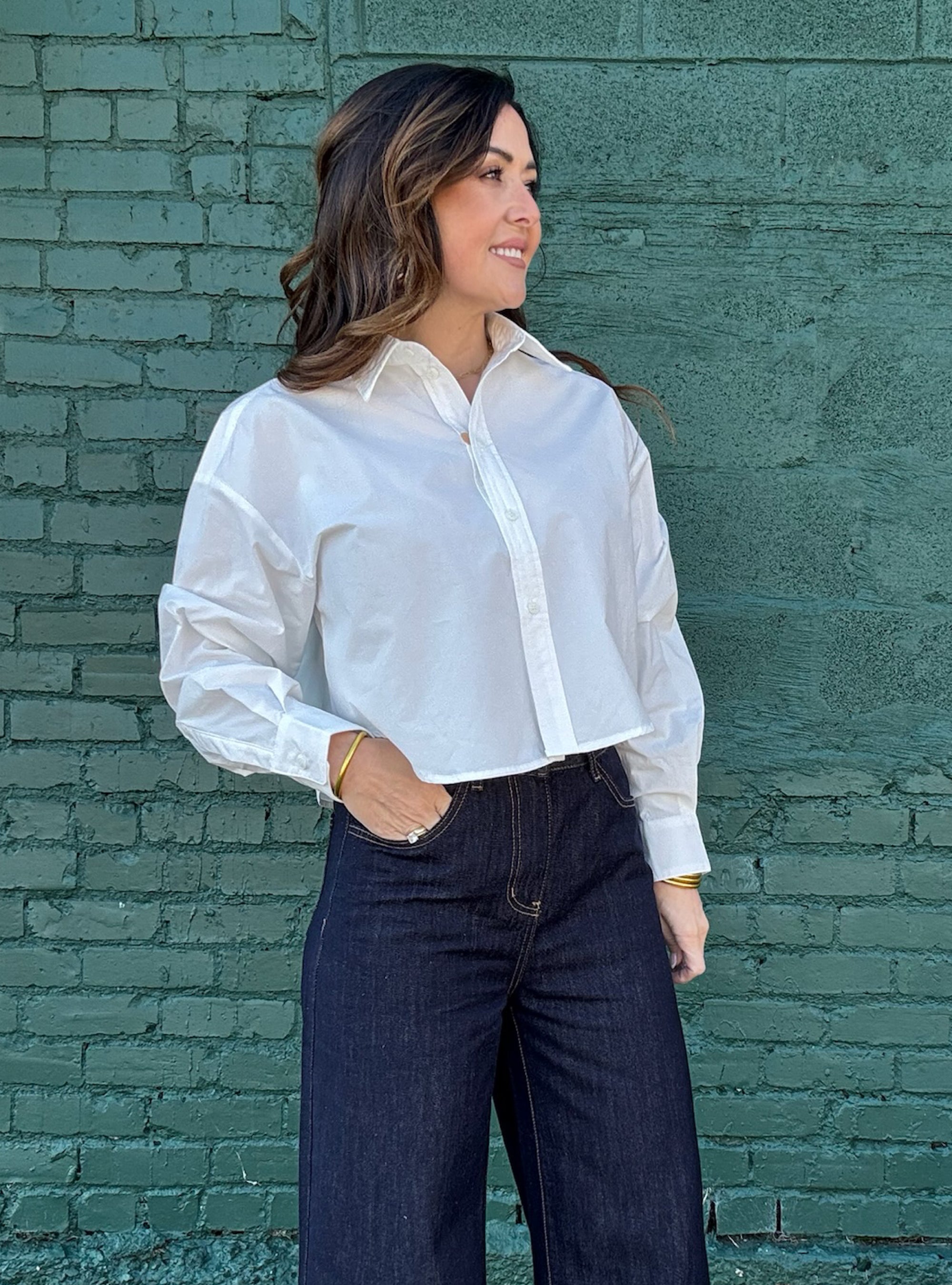 Buttoned-Up But Never Boring White Shirt