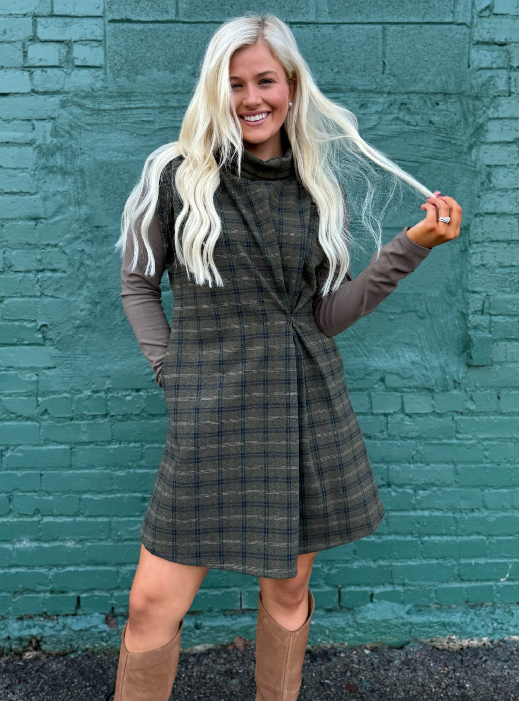 Plaid Never Looked So Posh Dress