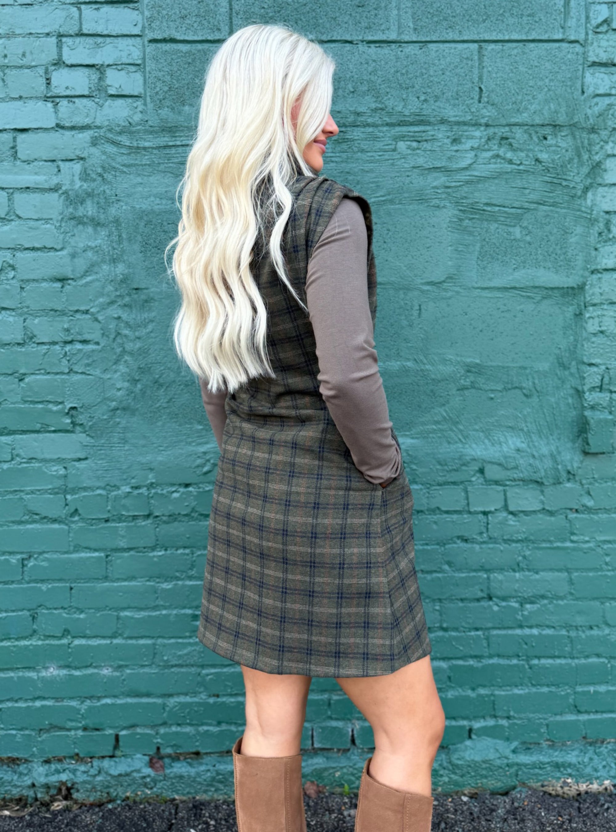 Plaid Never Looked So Posh Dress