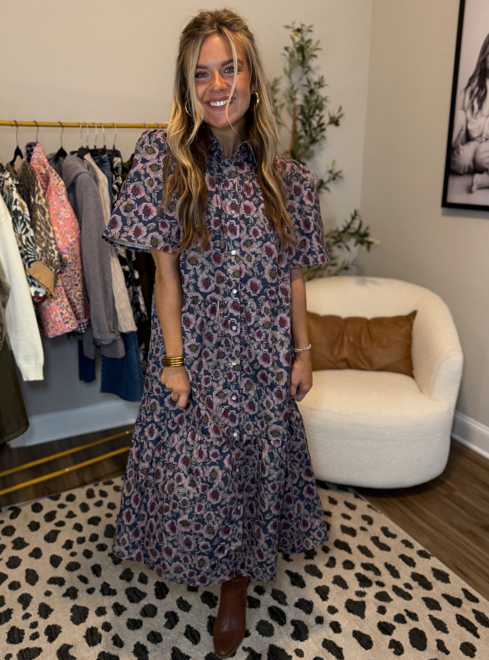 Timeless Florals, Modern Vibe Dress