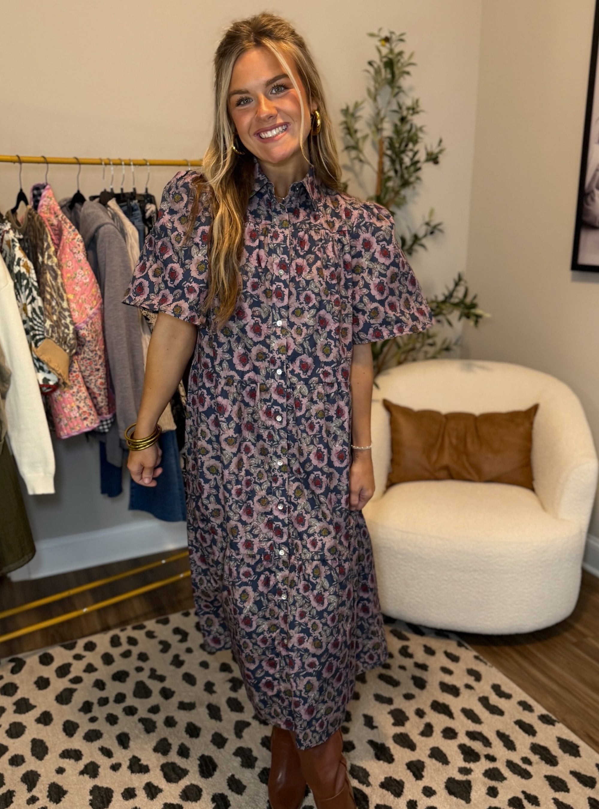 Timeless Florals, Modern Vibe Dress