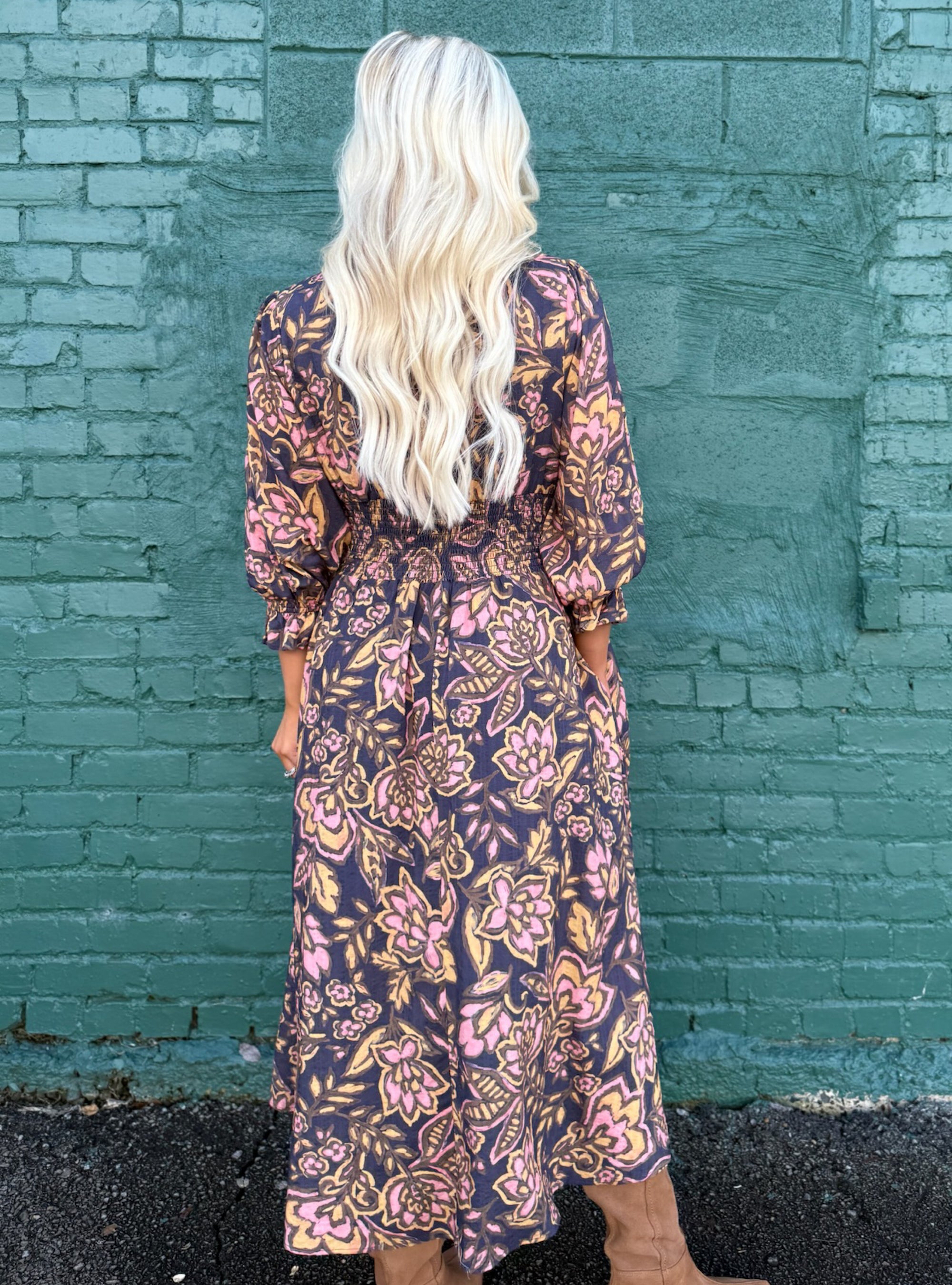 Moody Blooms &amp; Cozy Hues Dress