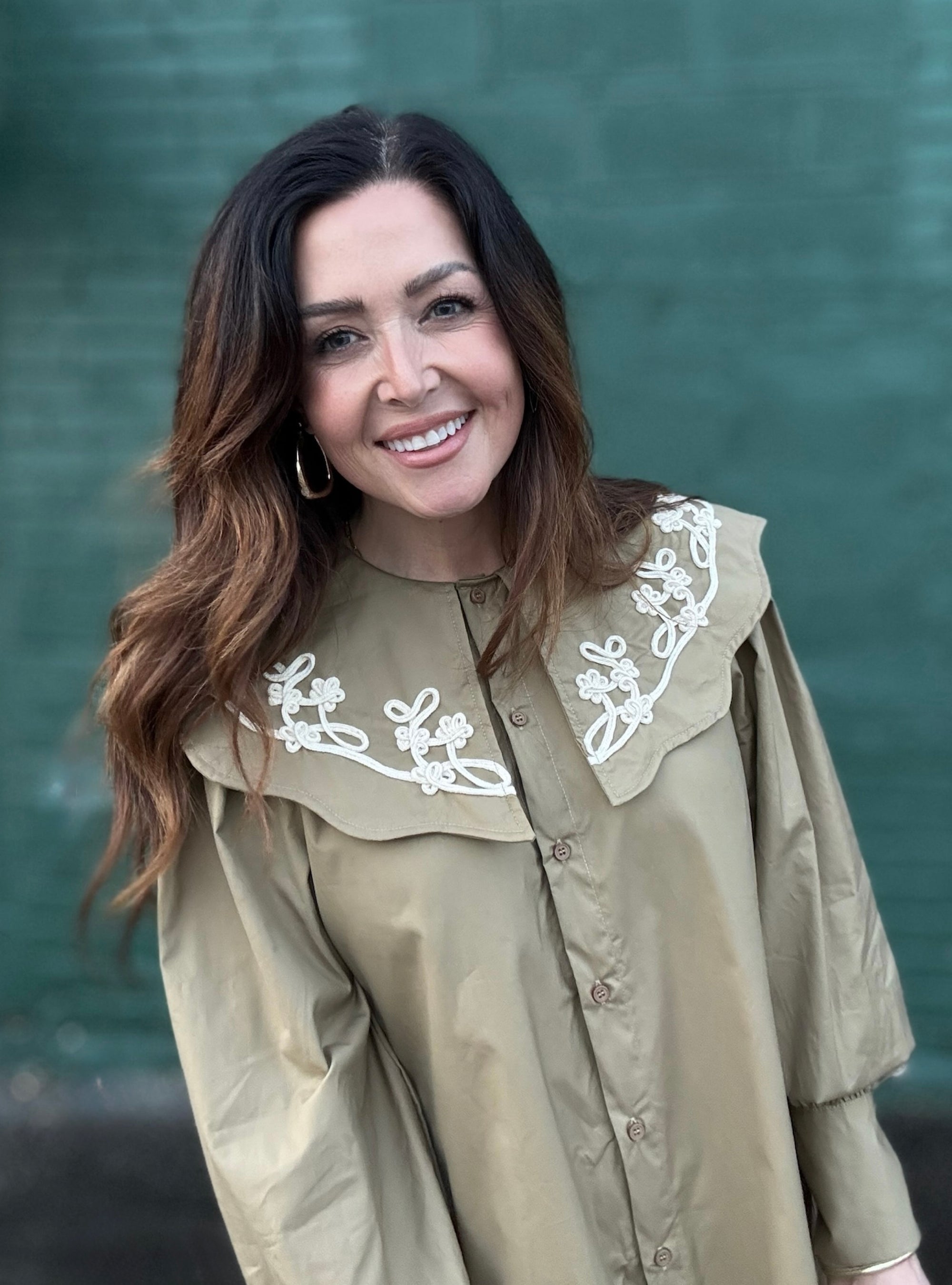 Big Collar, Big Confidence Shirt Dress