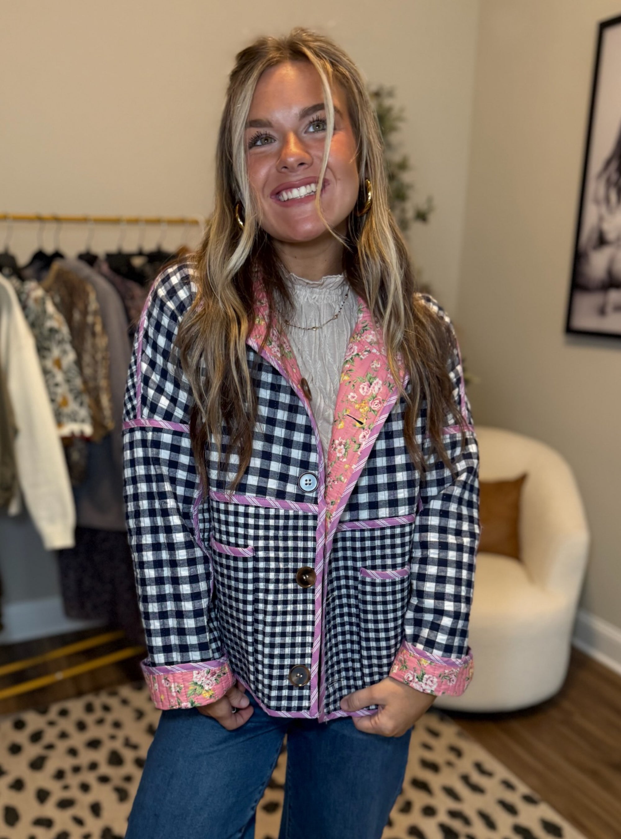 Two Sides of Fall Reversible Quilted Jacket