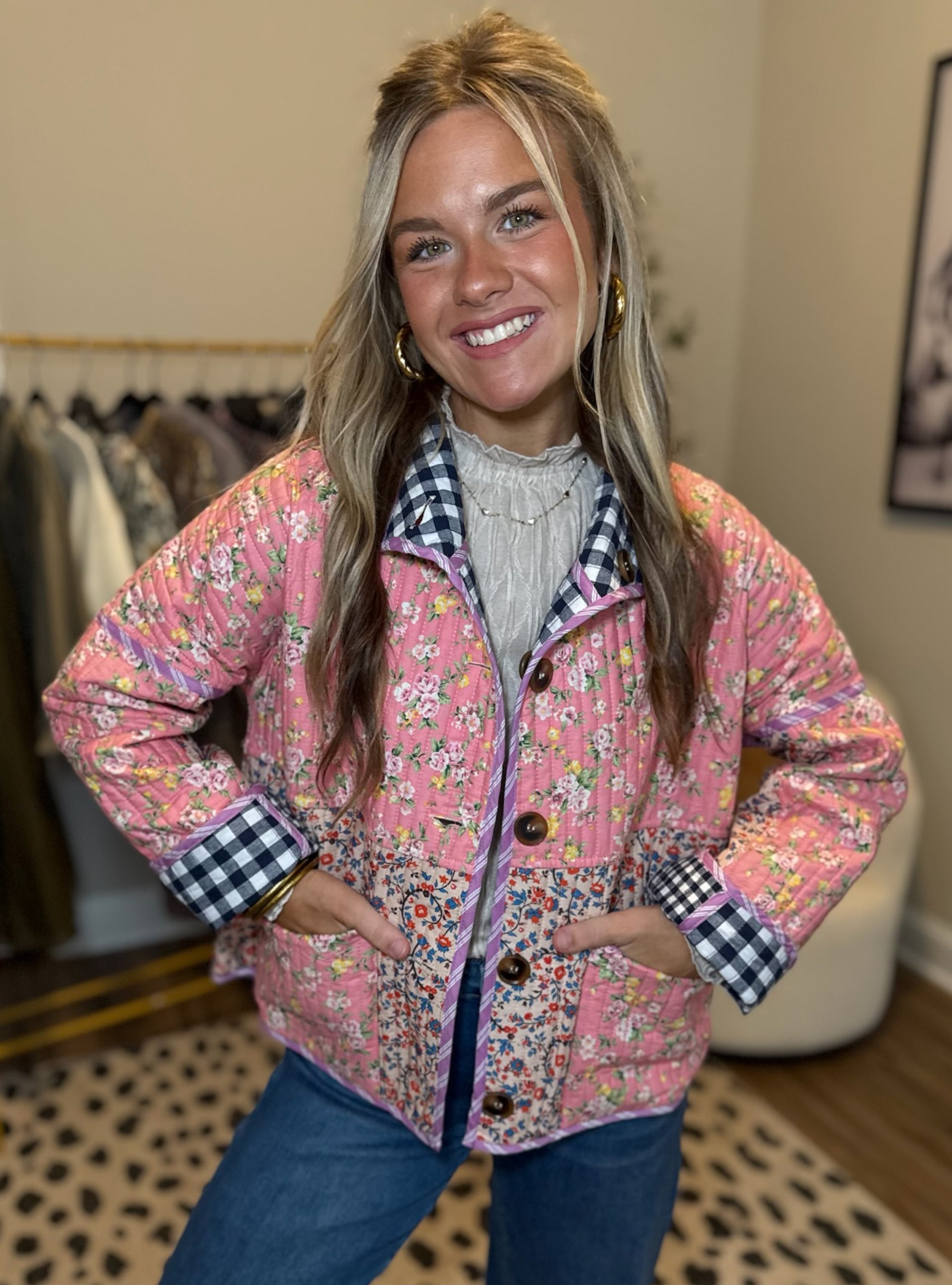 Two Sides of Fall Reversible Quilted Jacket