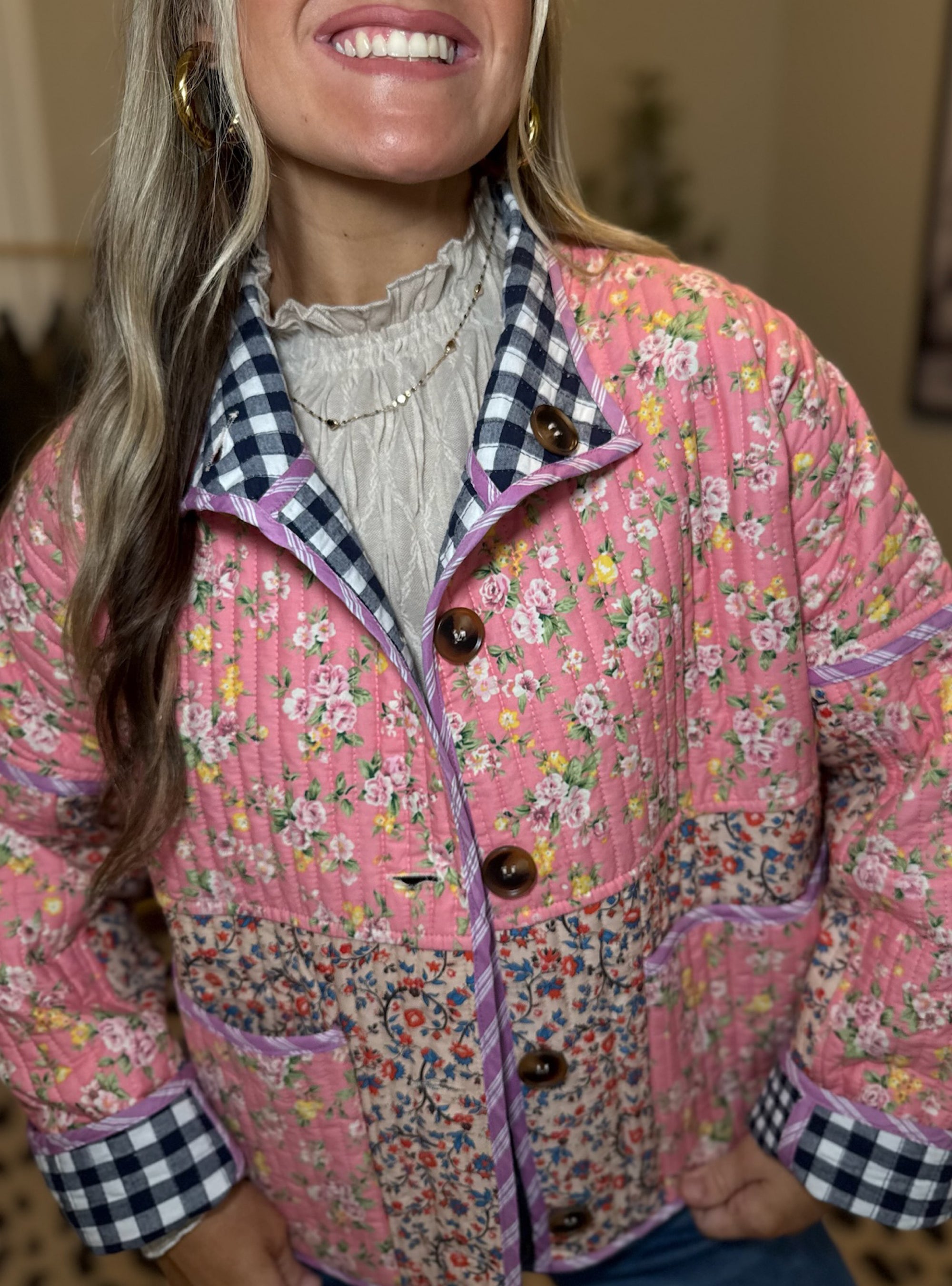 Two Sides of Fall Reversible Quilted Jacket