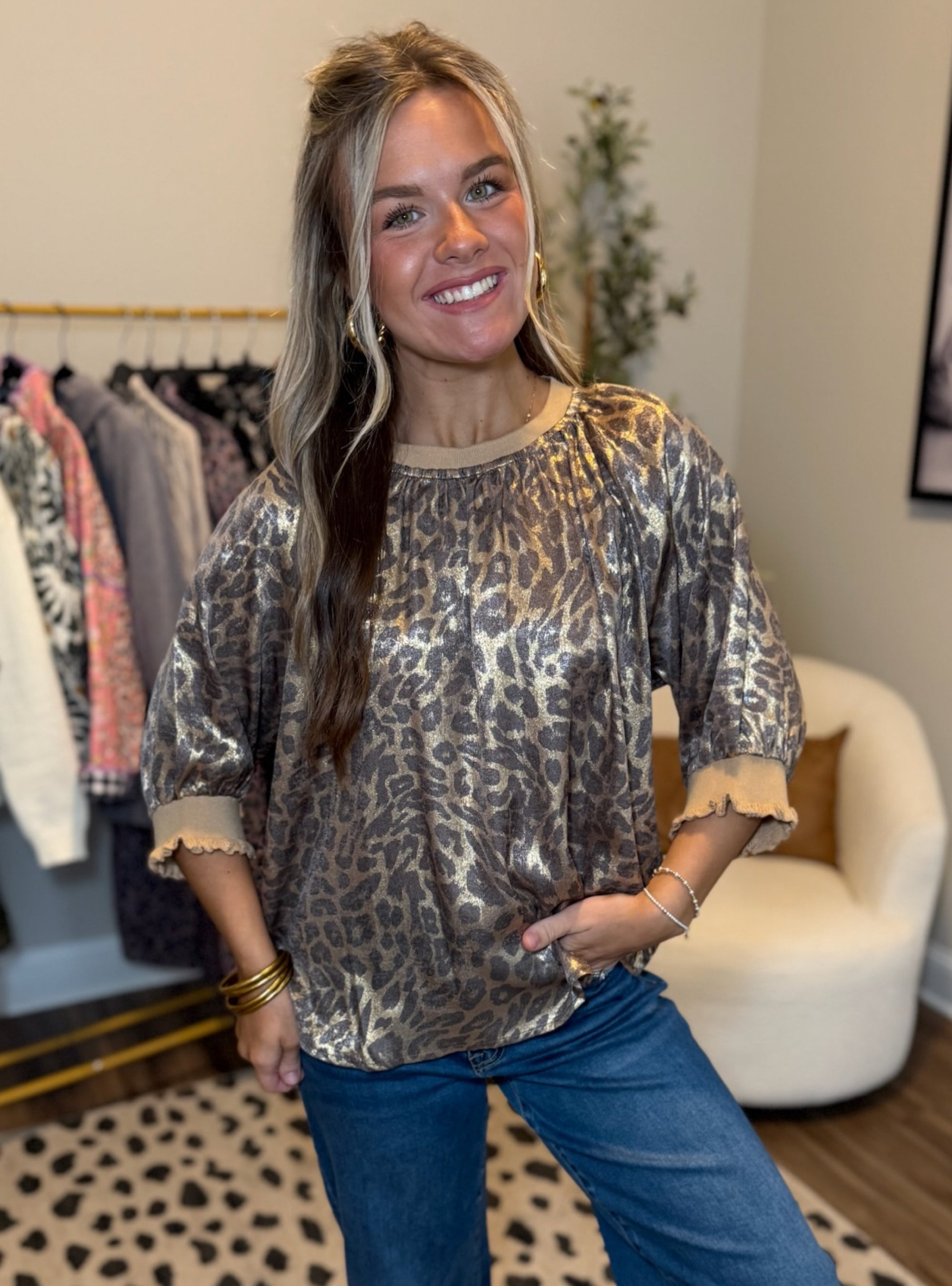 A Little Shimmer, A Little Roar Top