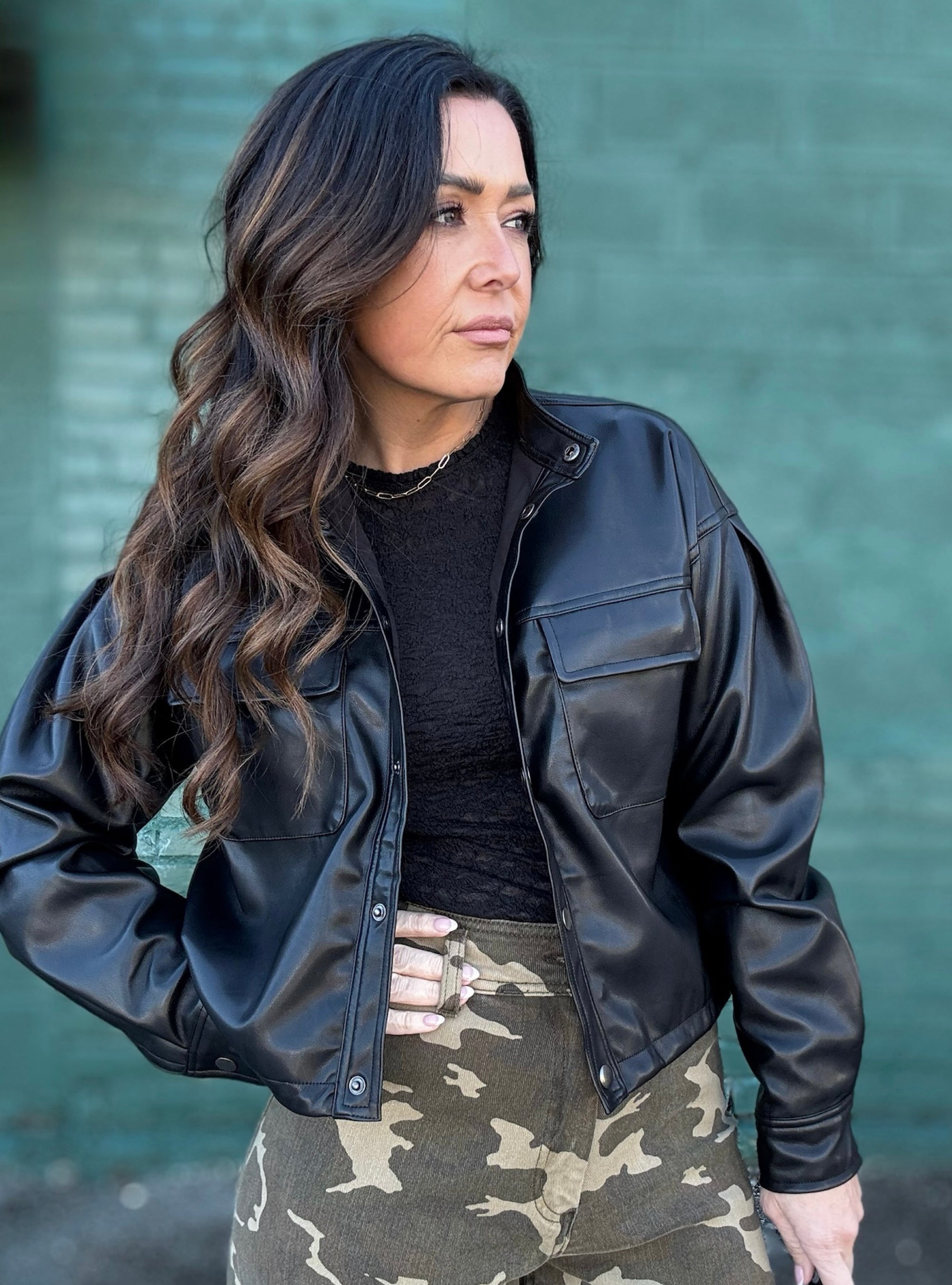 Faux Leather, Real Attitude Jacket