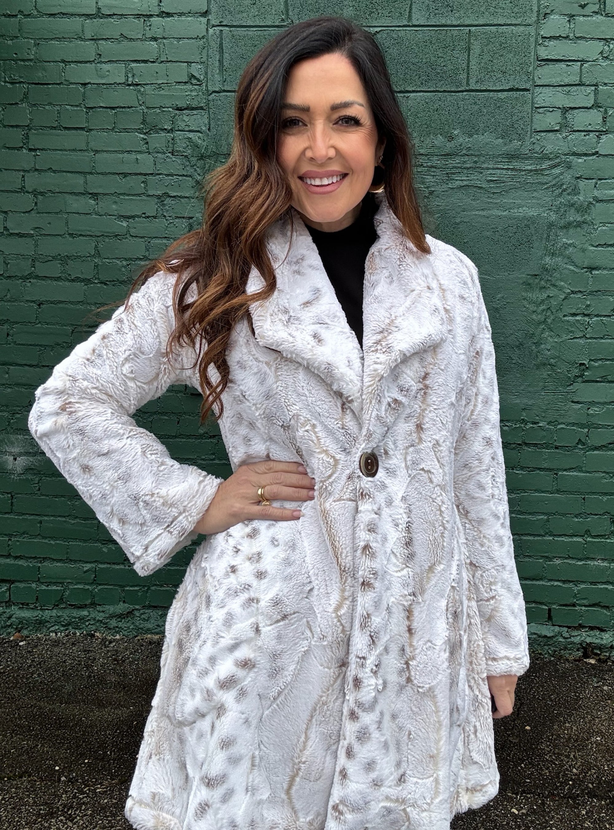 Vine Street Lynx Faux Fur Jacket