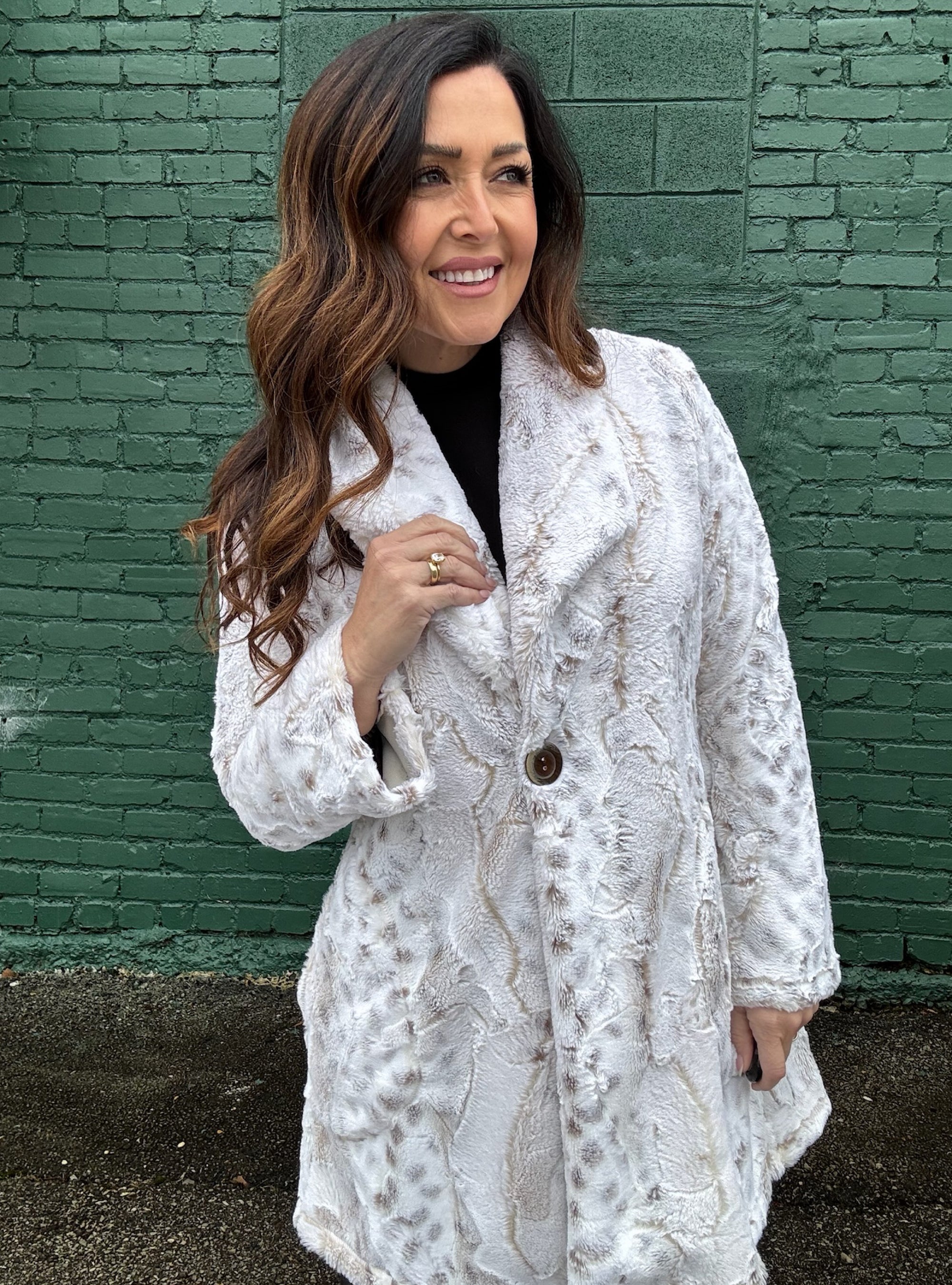 Vine Street Lynx Faux Fur Jacket