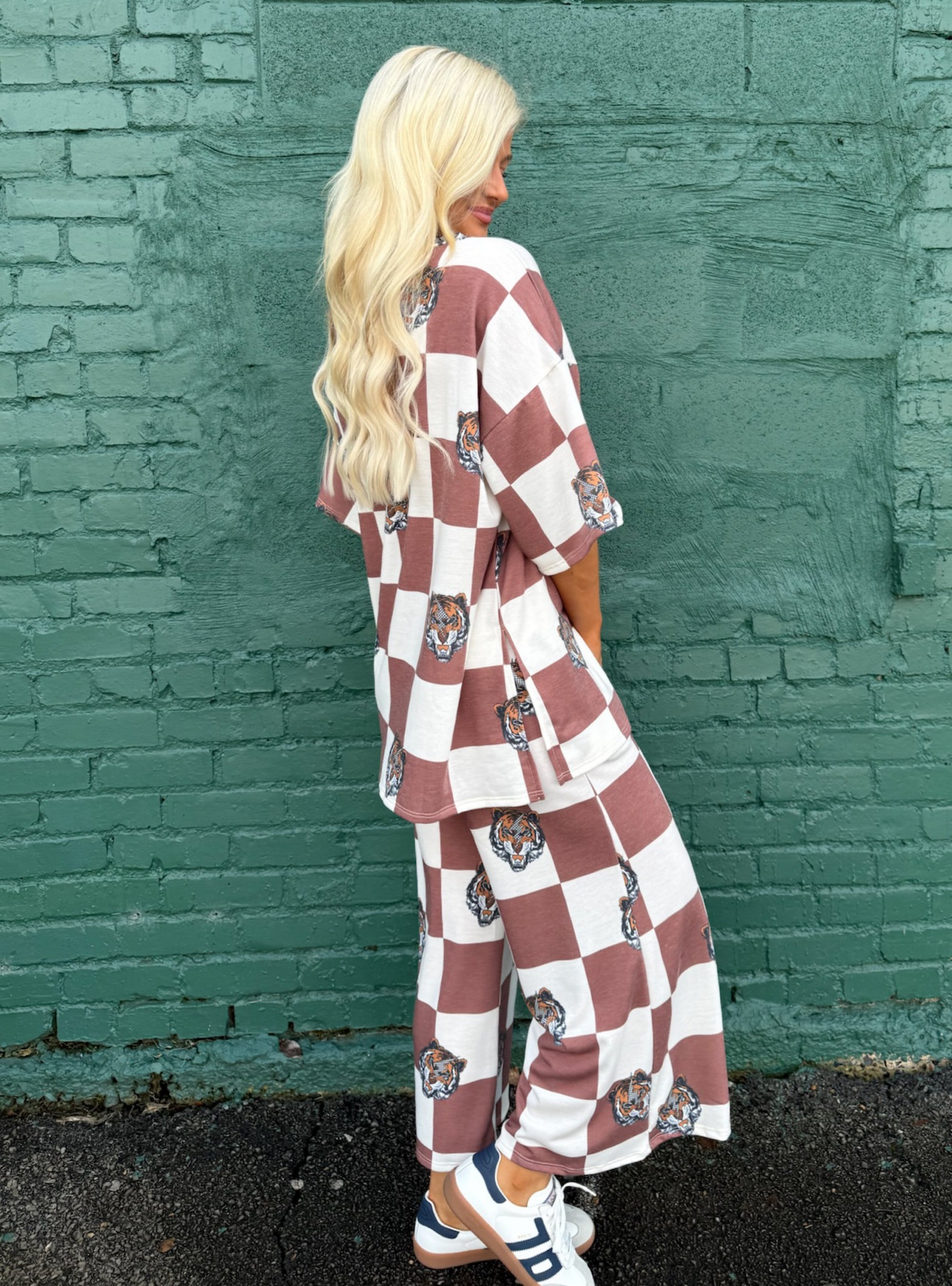 Checks &amp; Tiger Thrills Matching Set