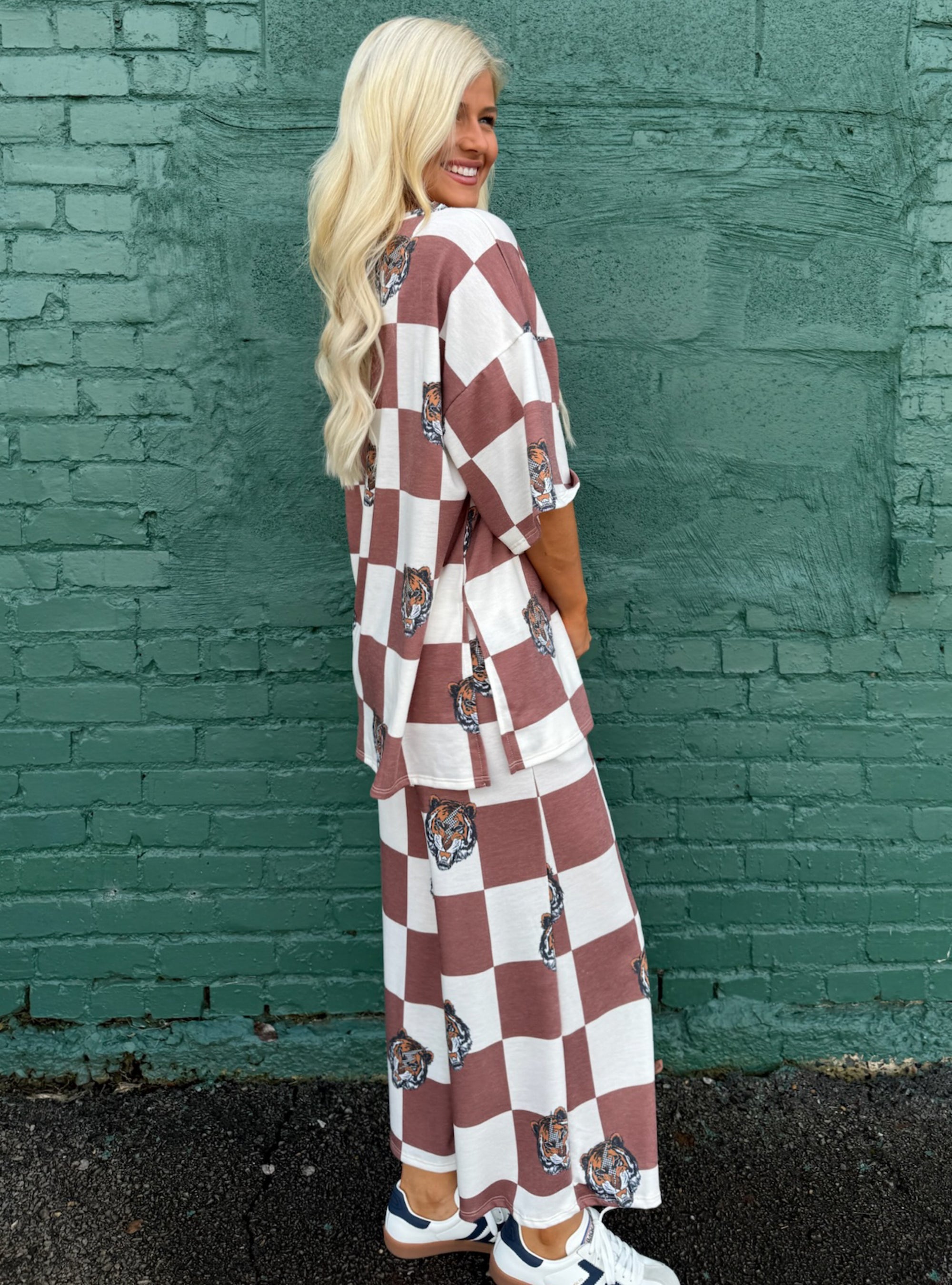 Checks &amp; Tiger Thrills Matching Set