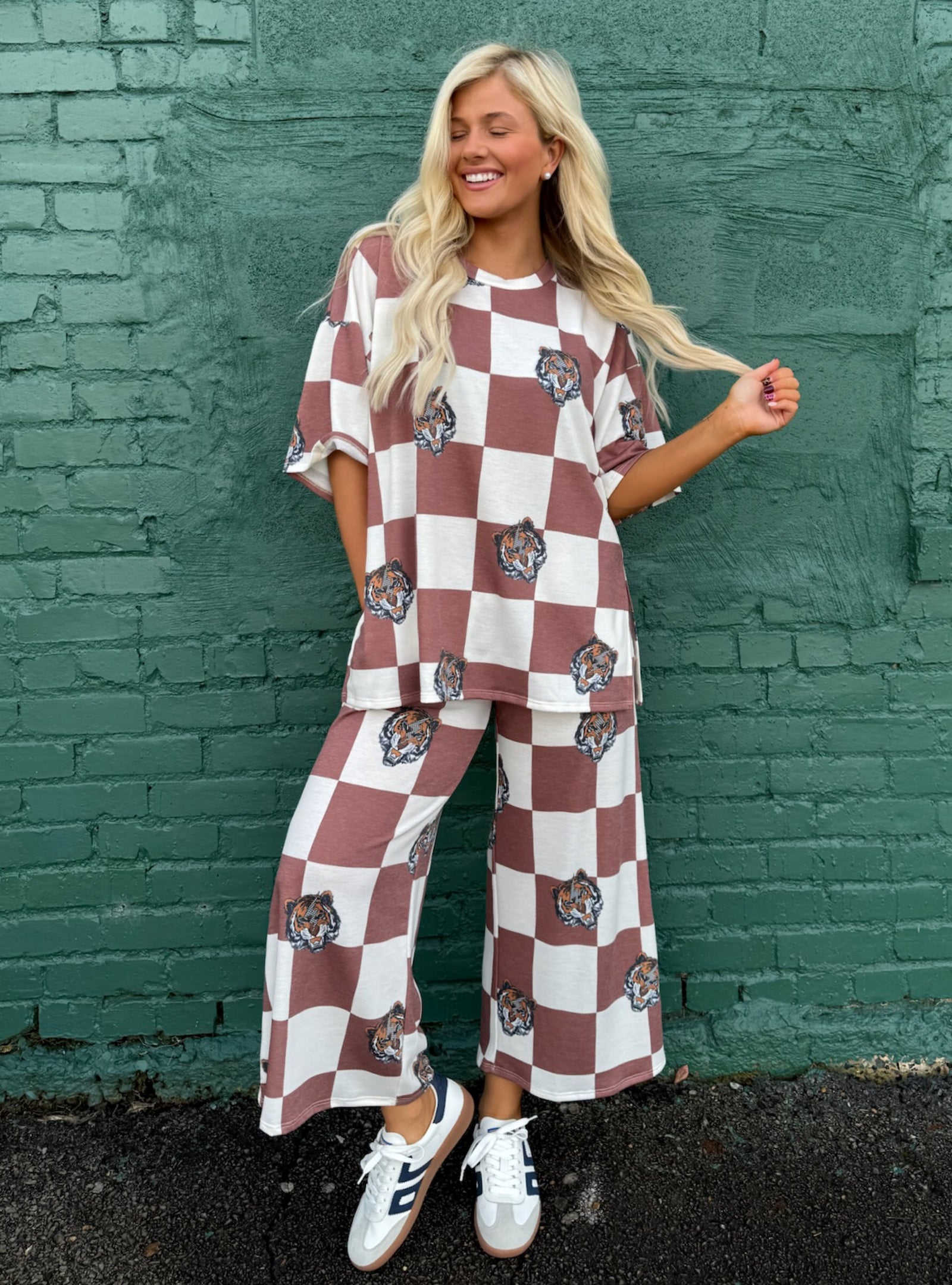 Checks & Tiger Thrills Matching Set