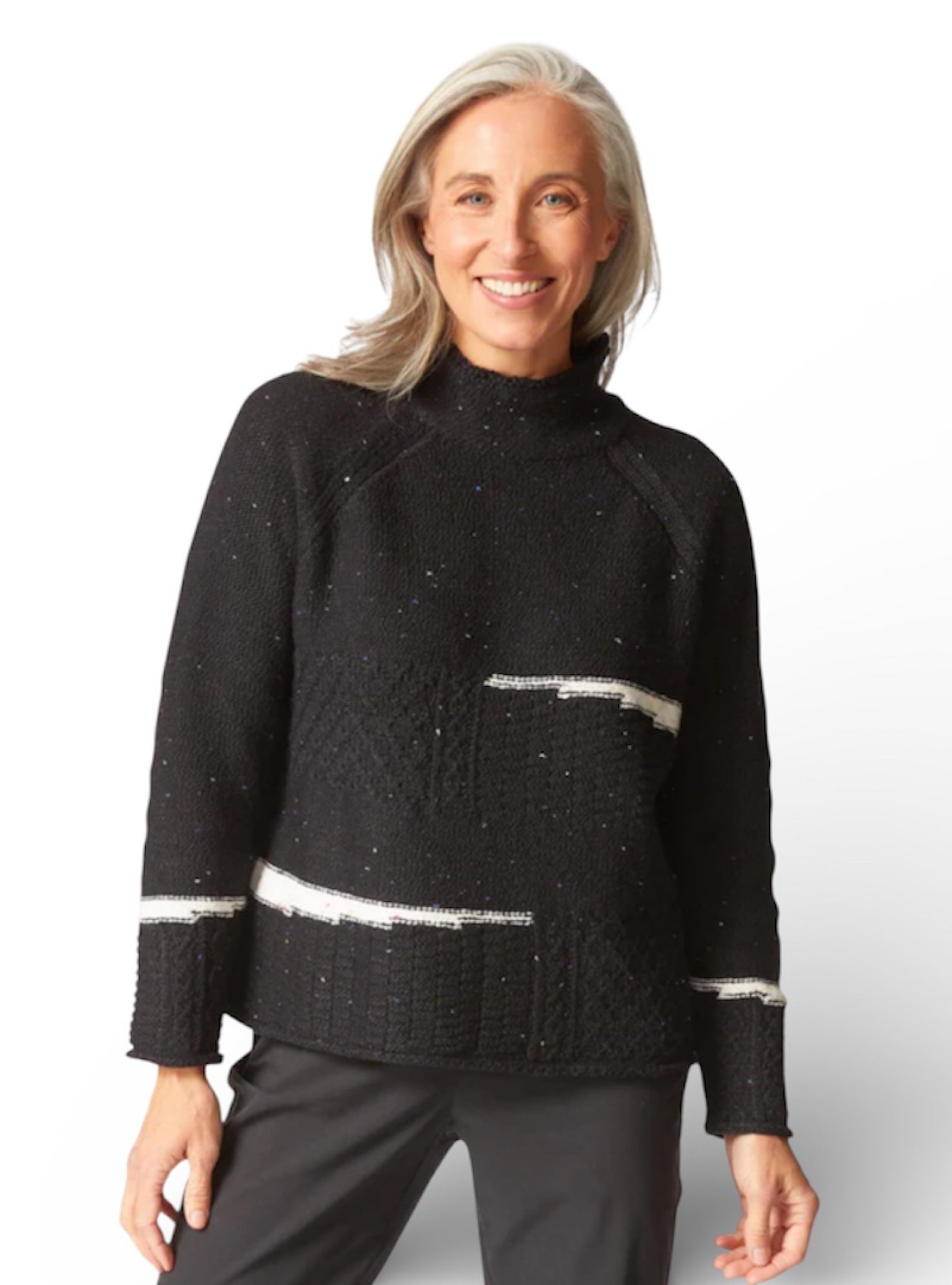Habitat Harvest Mixed Cable Stitch Sweater