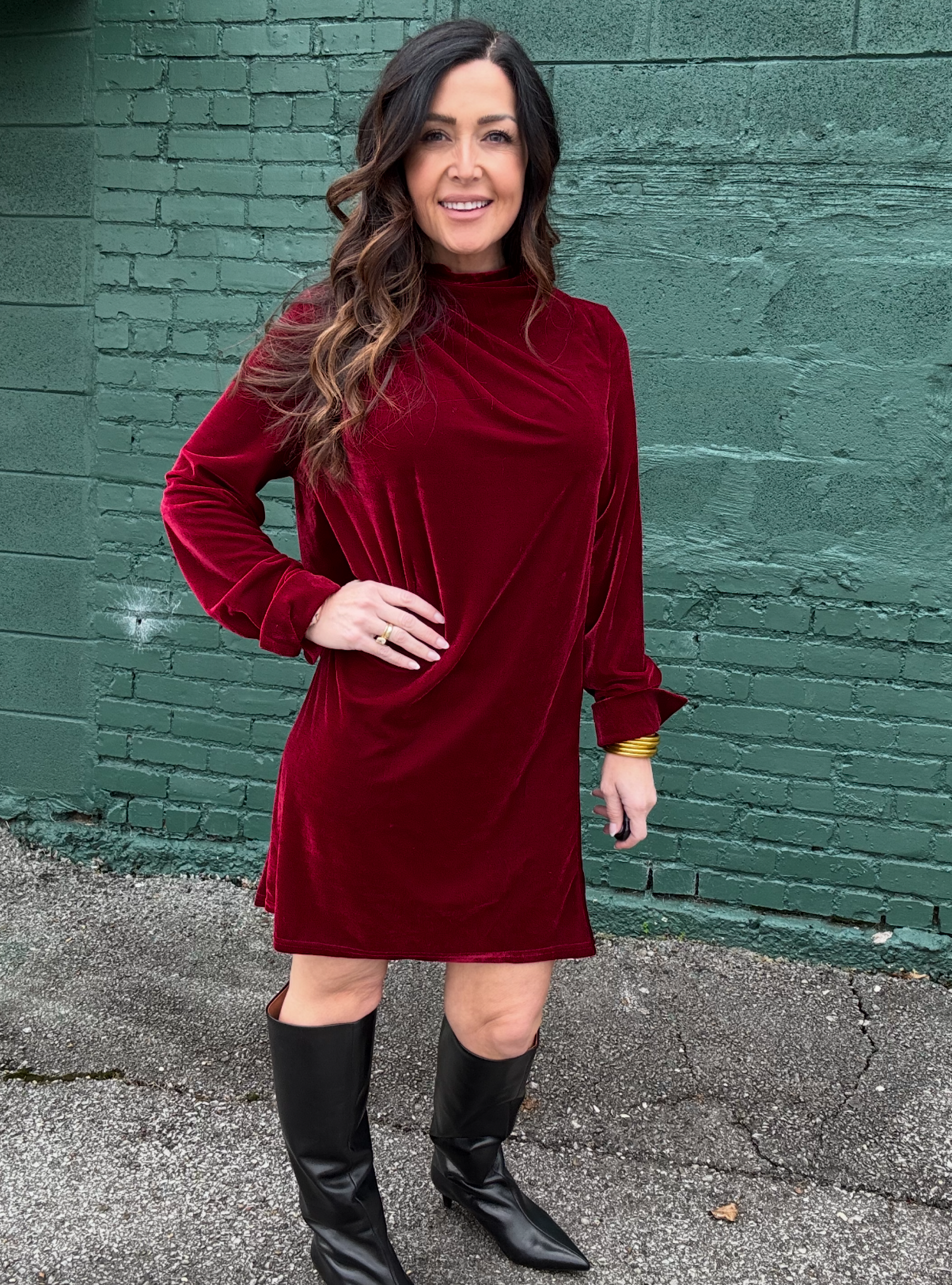 Velvet Vibes Only Dress