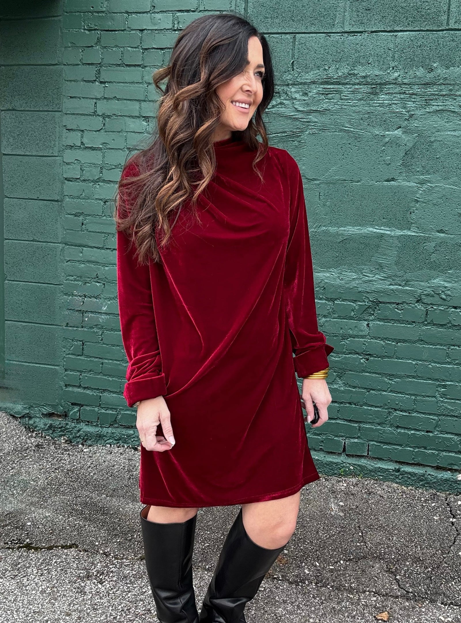 Velvet Vibes Only Dress