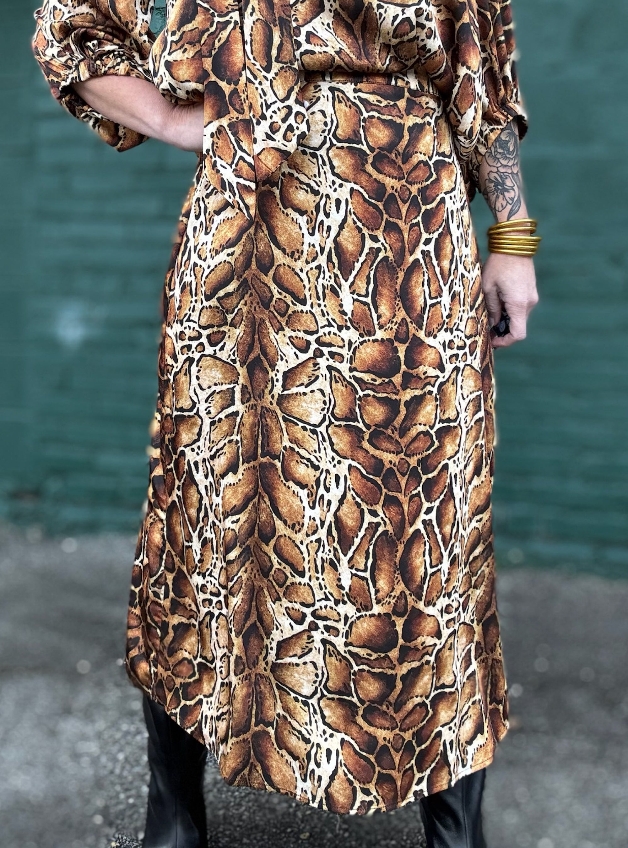 Ivy Jane Animal Print Midi Skirt
