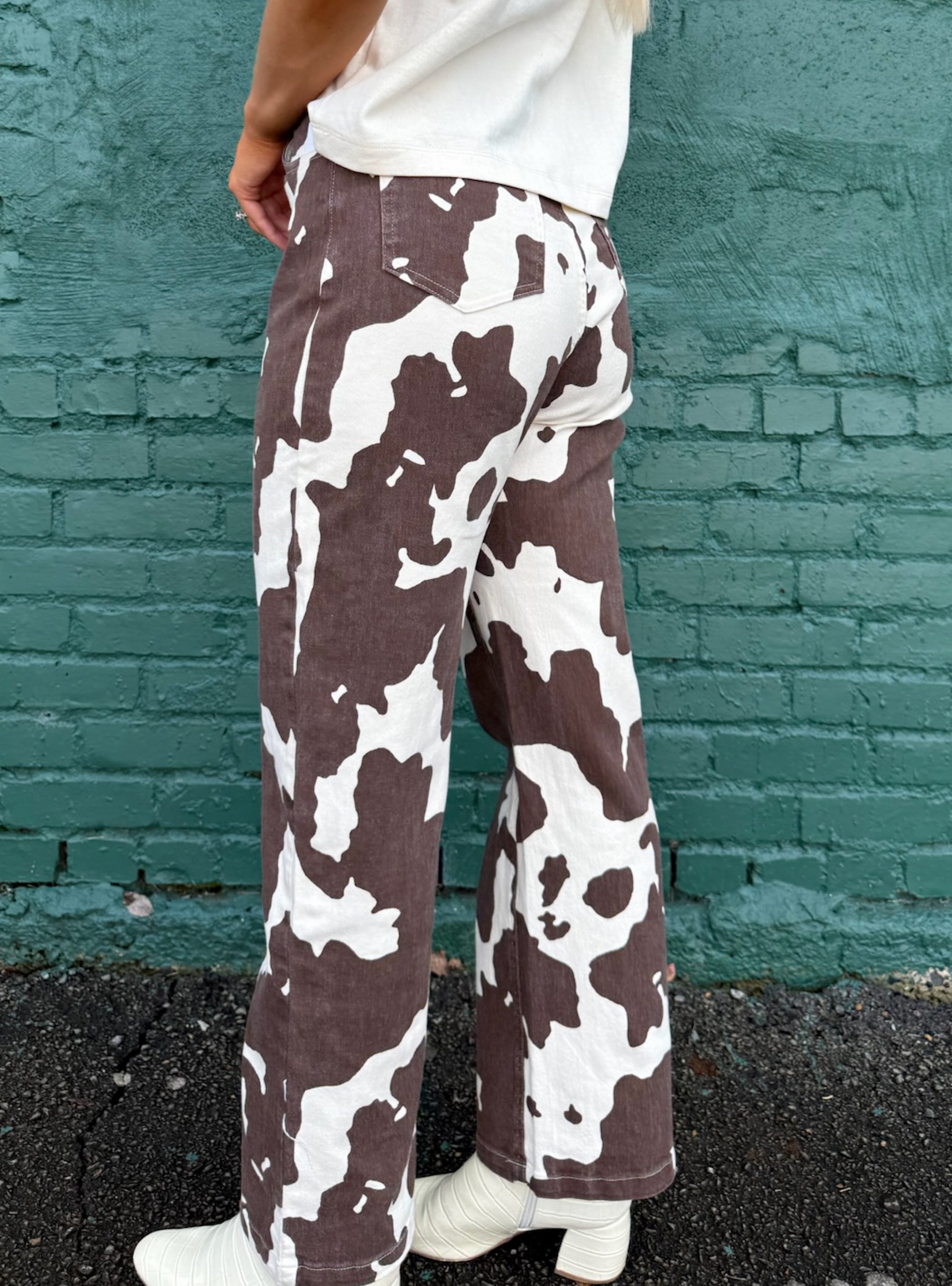 Feeling Moo-velous Cow Print Jeans