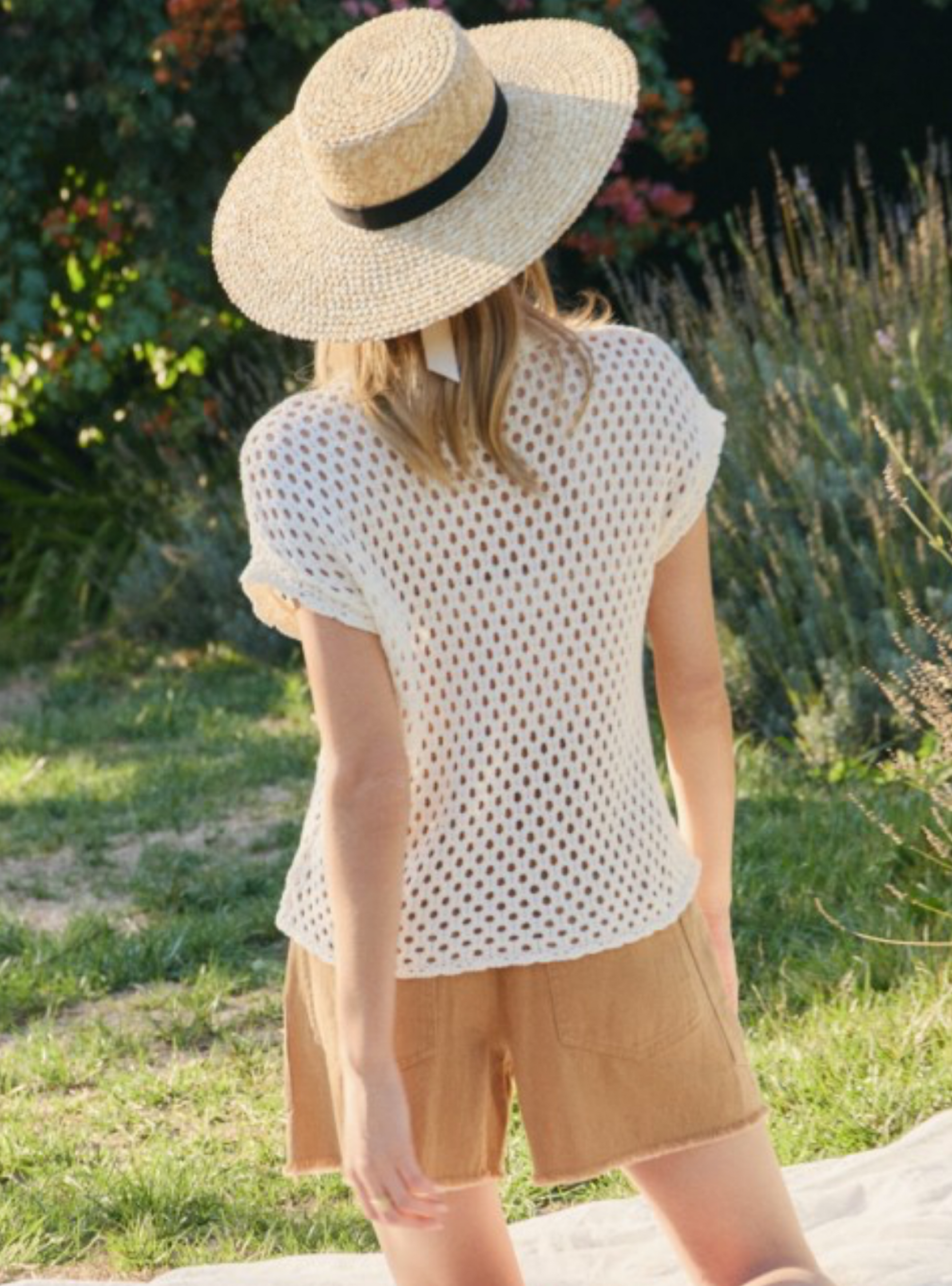 Crochet Days Ivory Cardigan Top