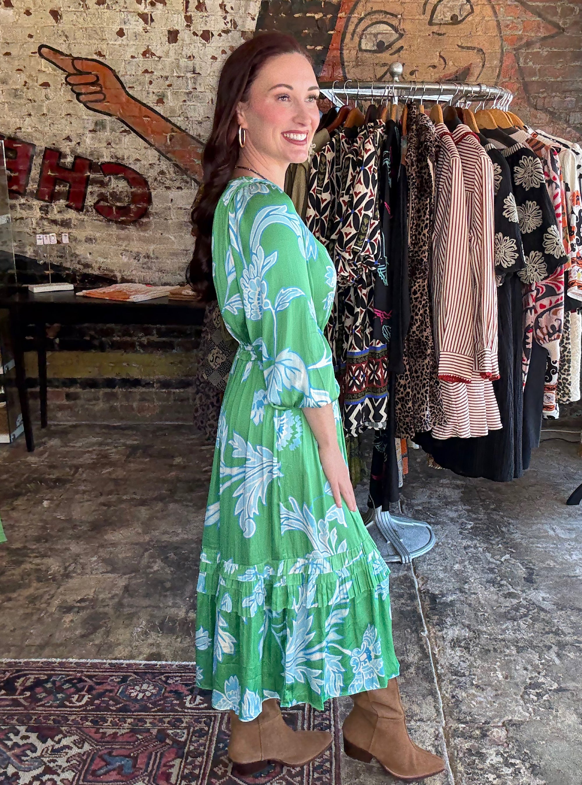 Green With Good Taste Midi Dress